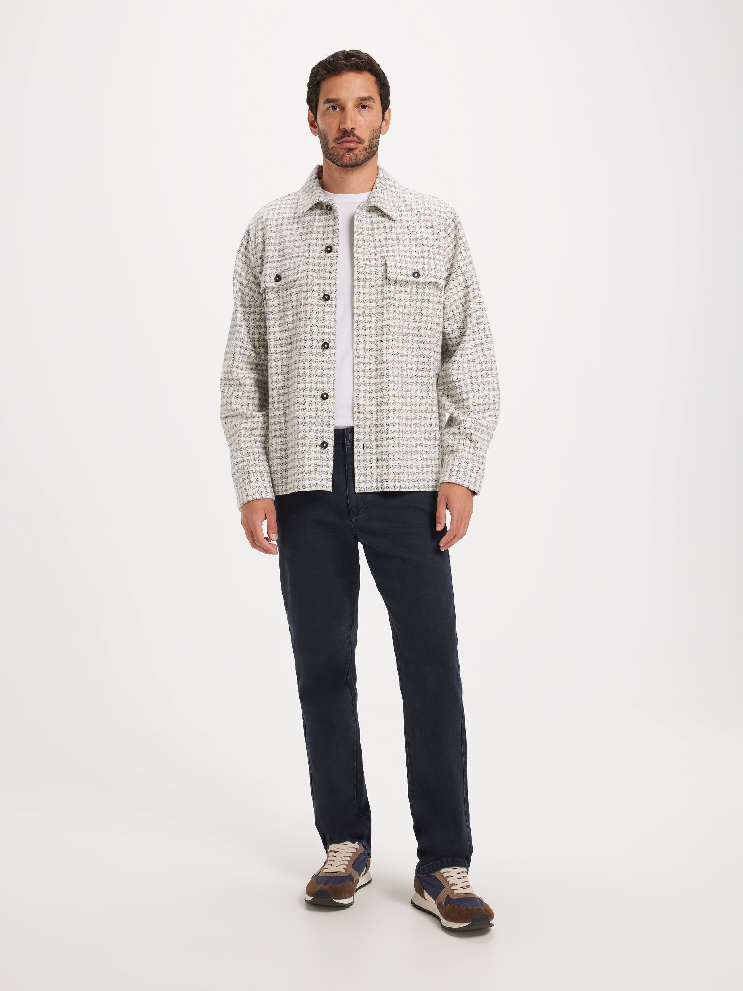 Texture Check Overshirt