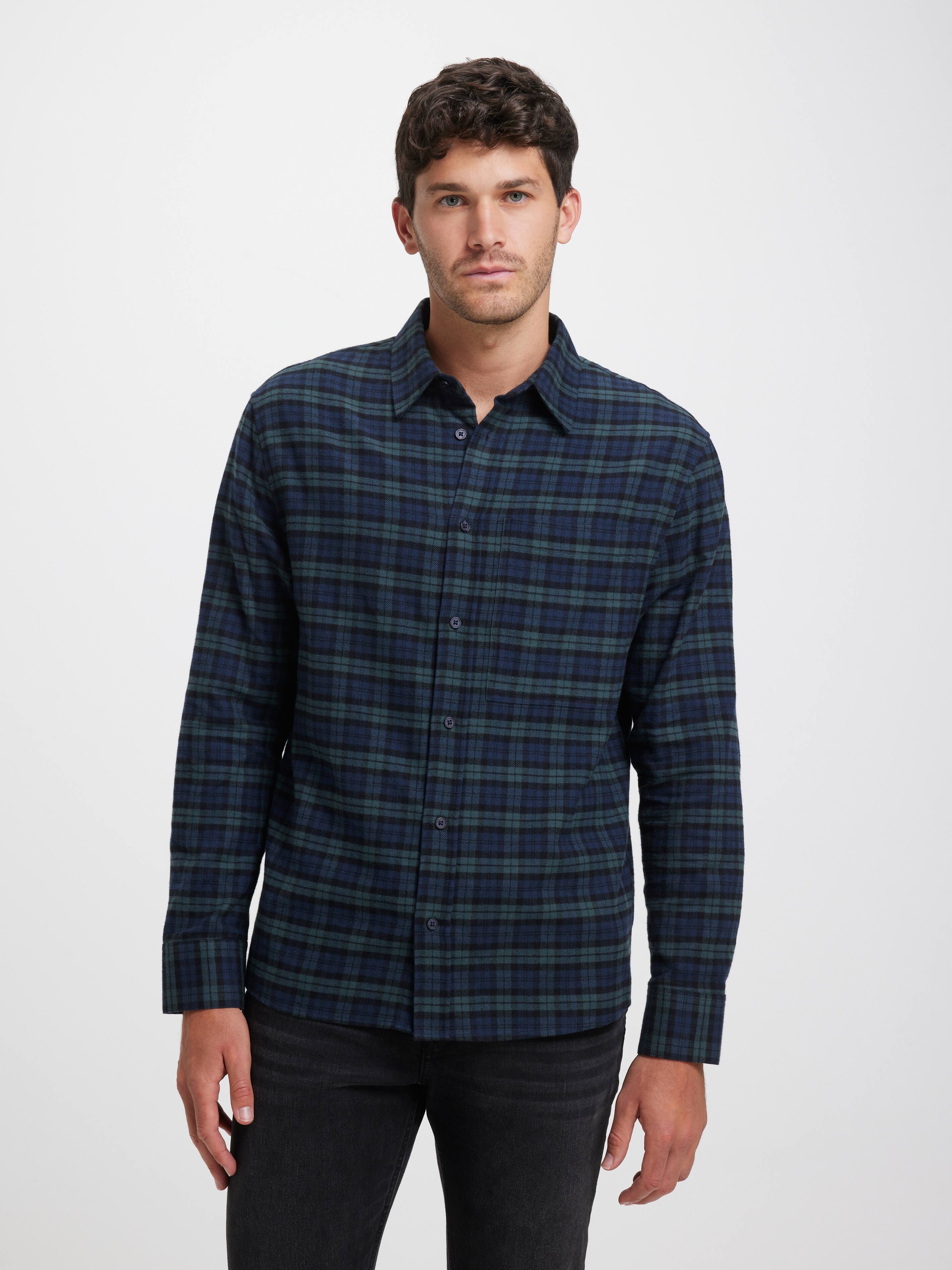 Long Sleeve Flannel Check Shirt