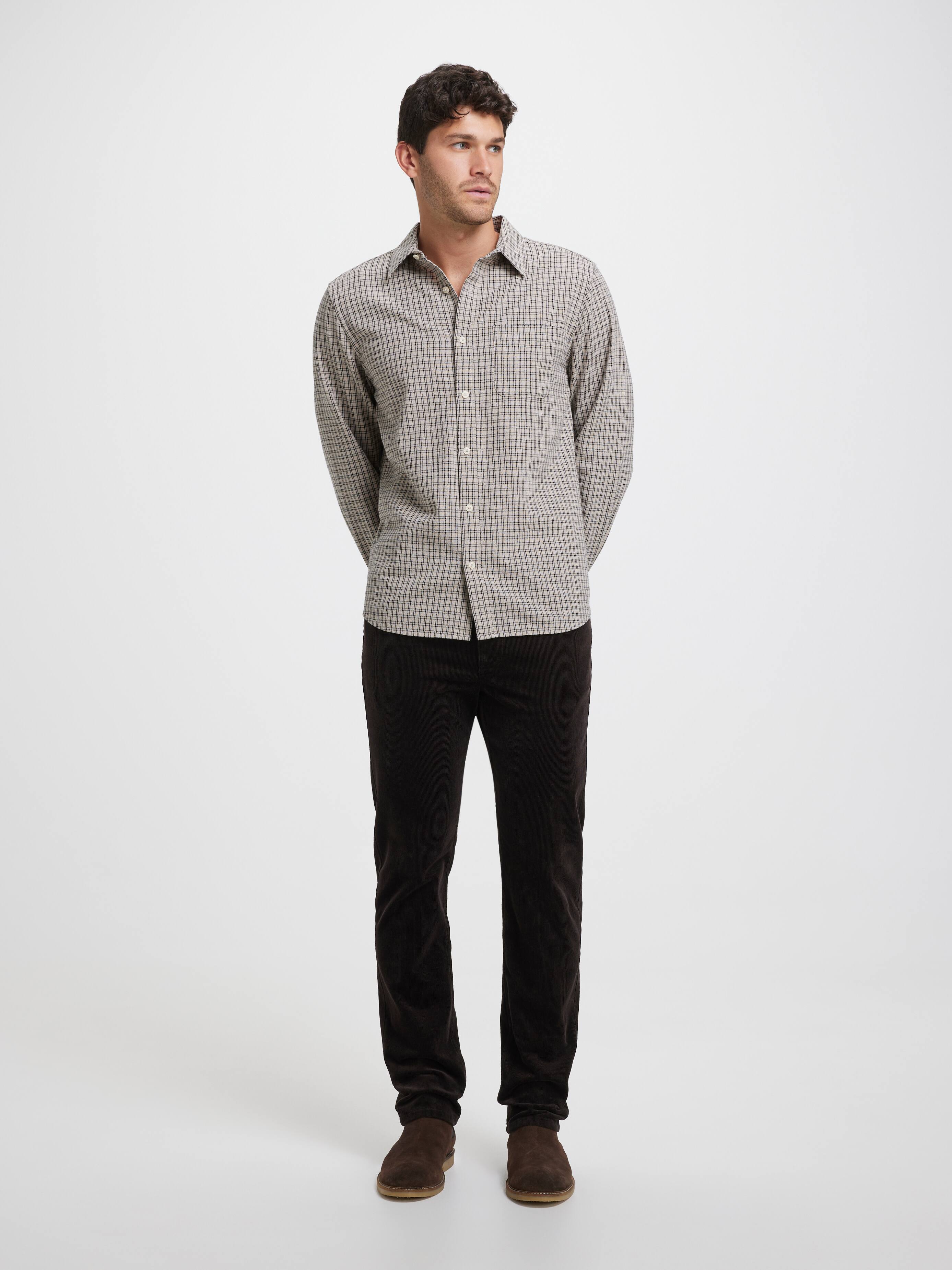 Long Sleeve Cotton Check Shirt