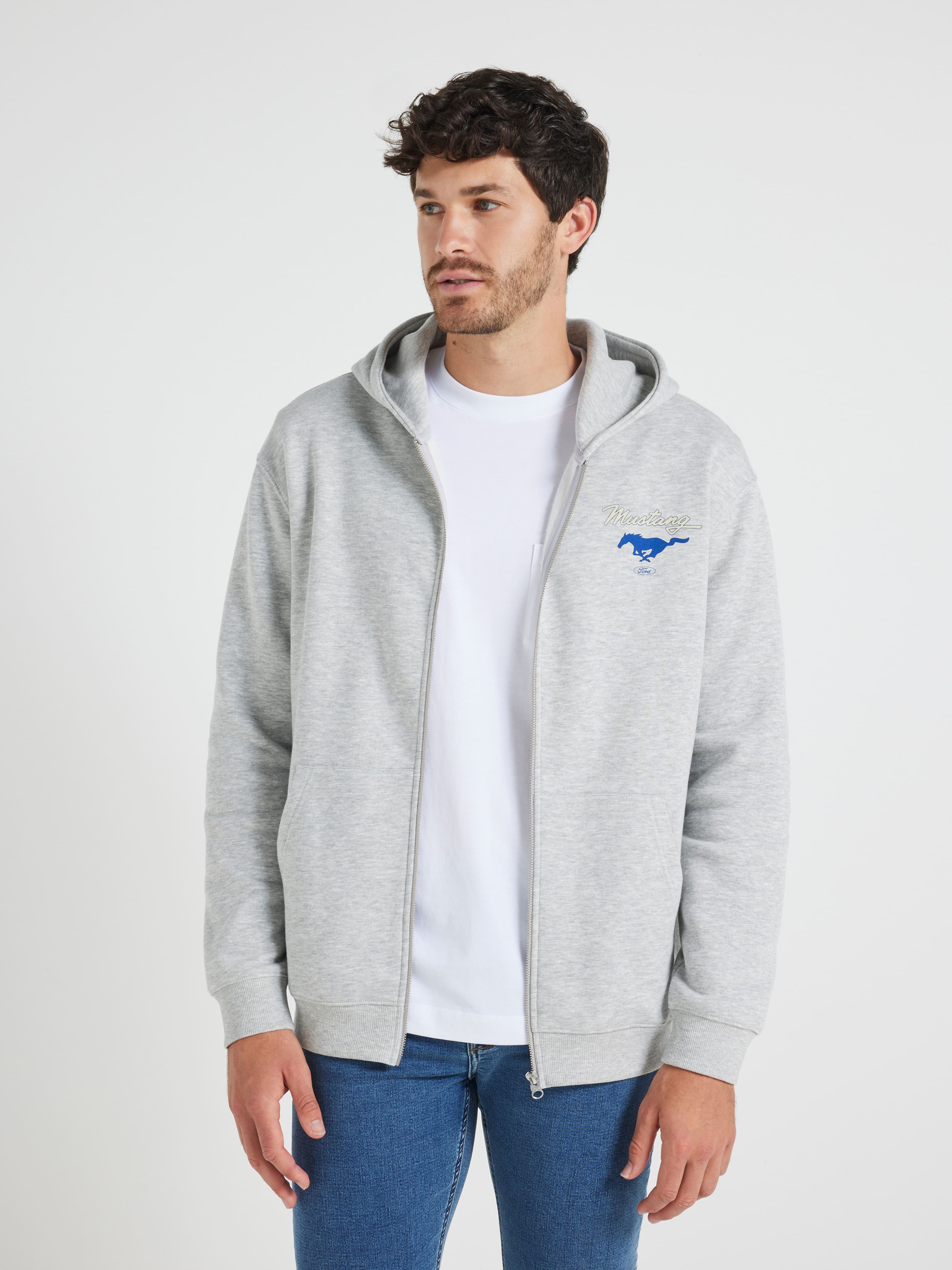 Licensed Ford Mustang Hooded Zip Sweat