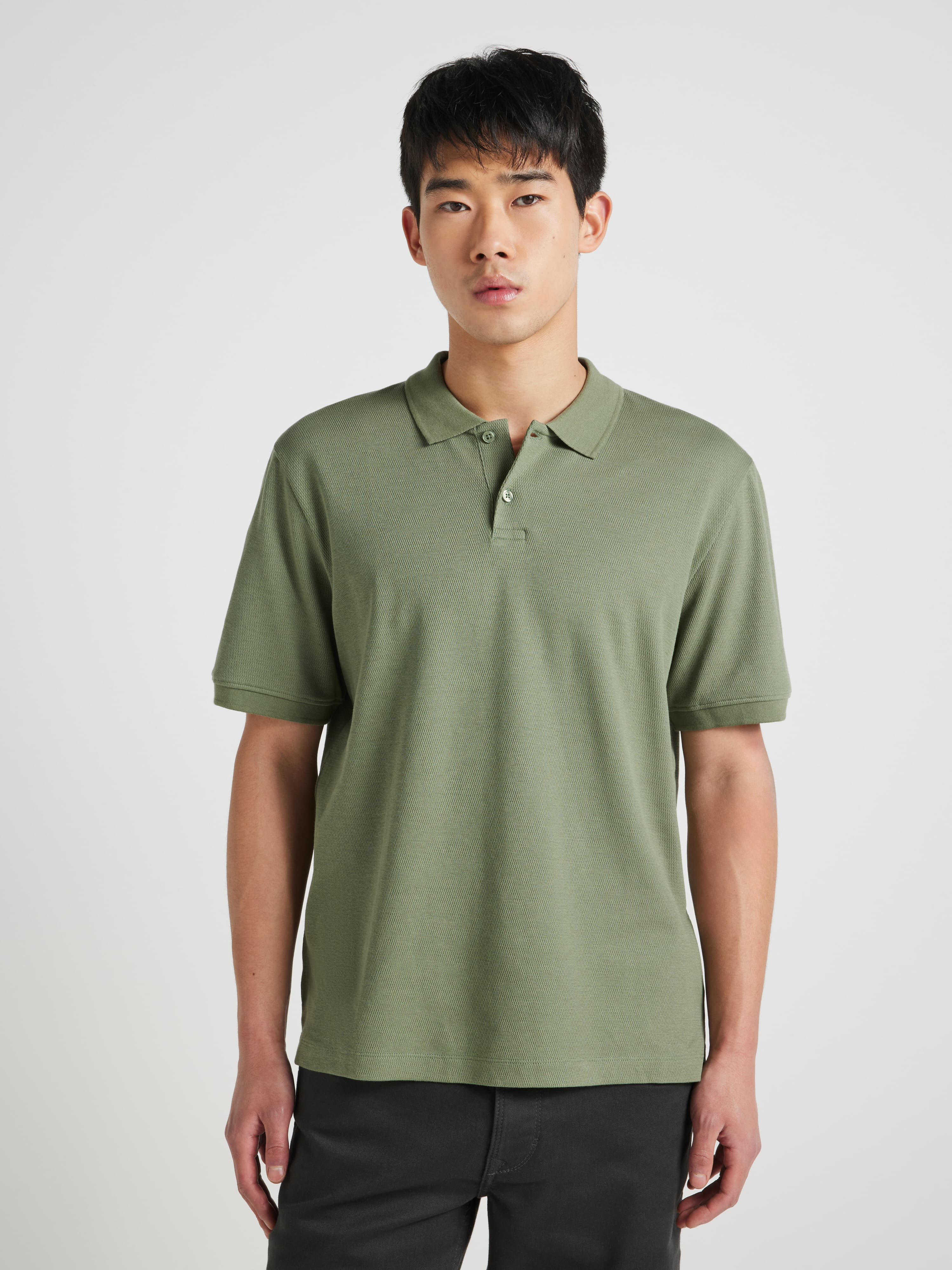 Short Sleeve Relaxed Polo