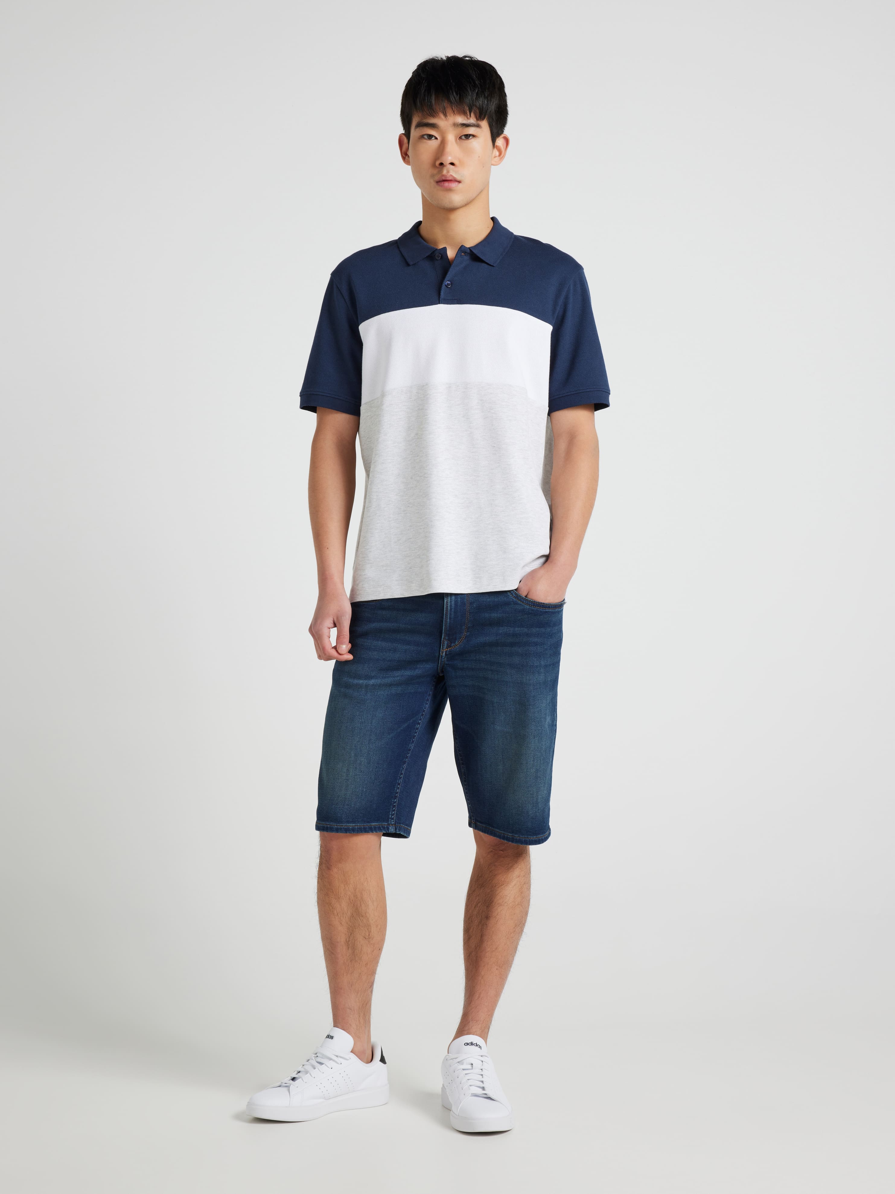 Chest Stripe Relaxed Polo