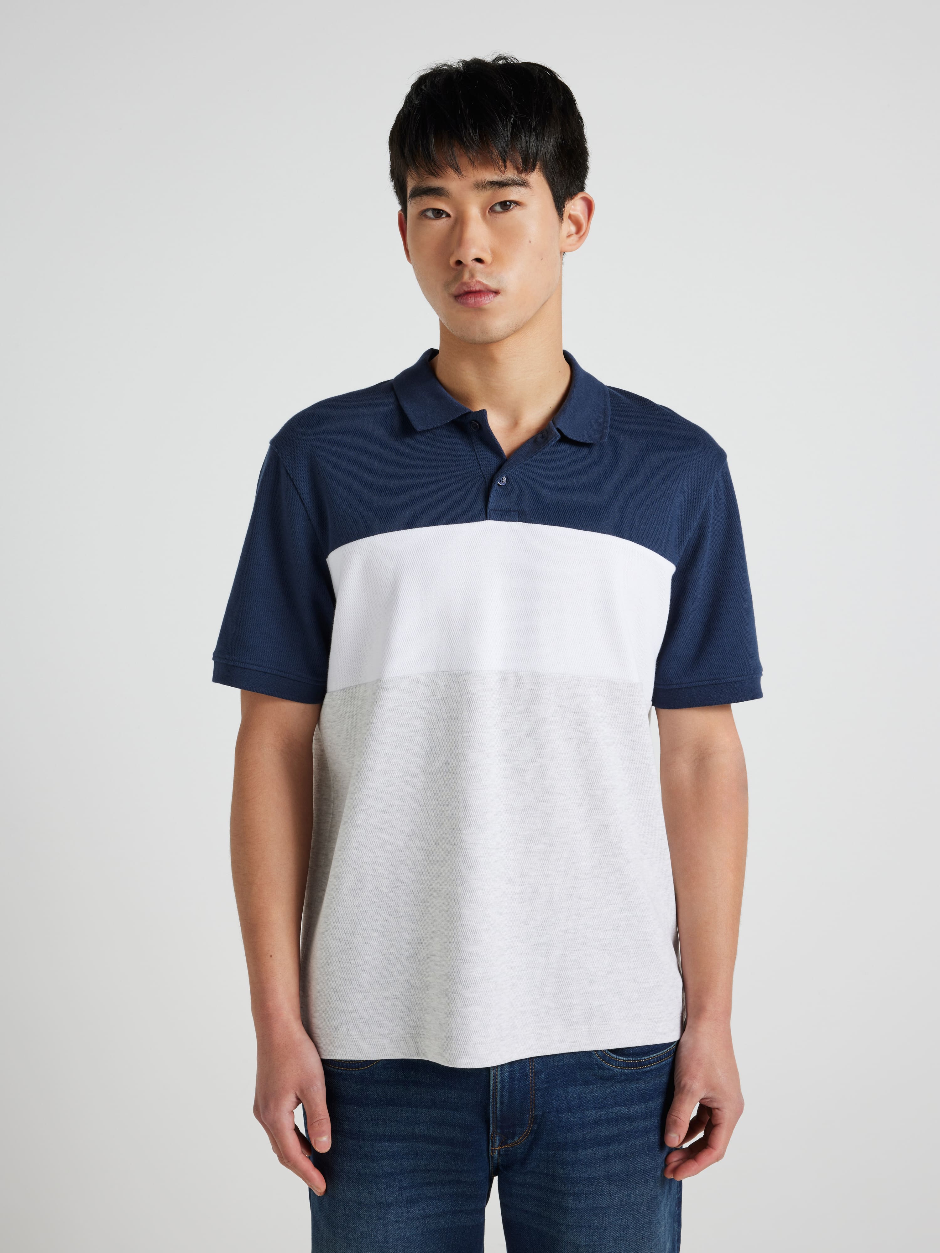 Chest Stripe Relaxed Polo