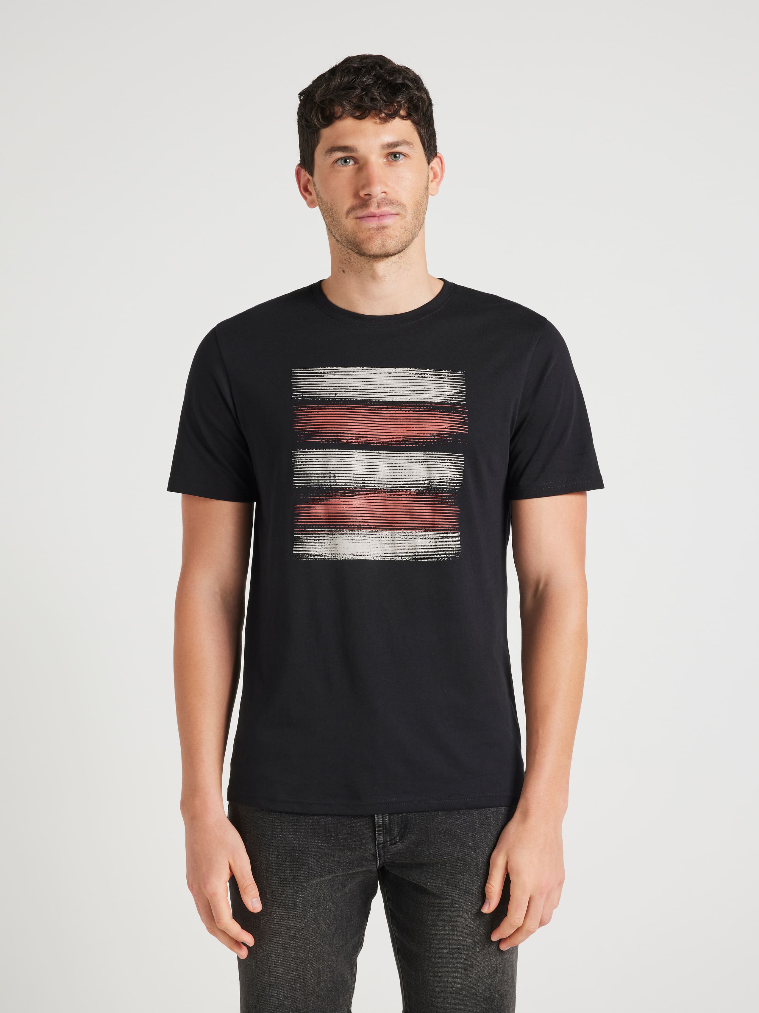 Short Sleeve Tonal Block Tee