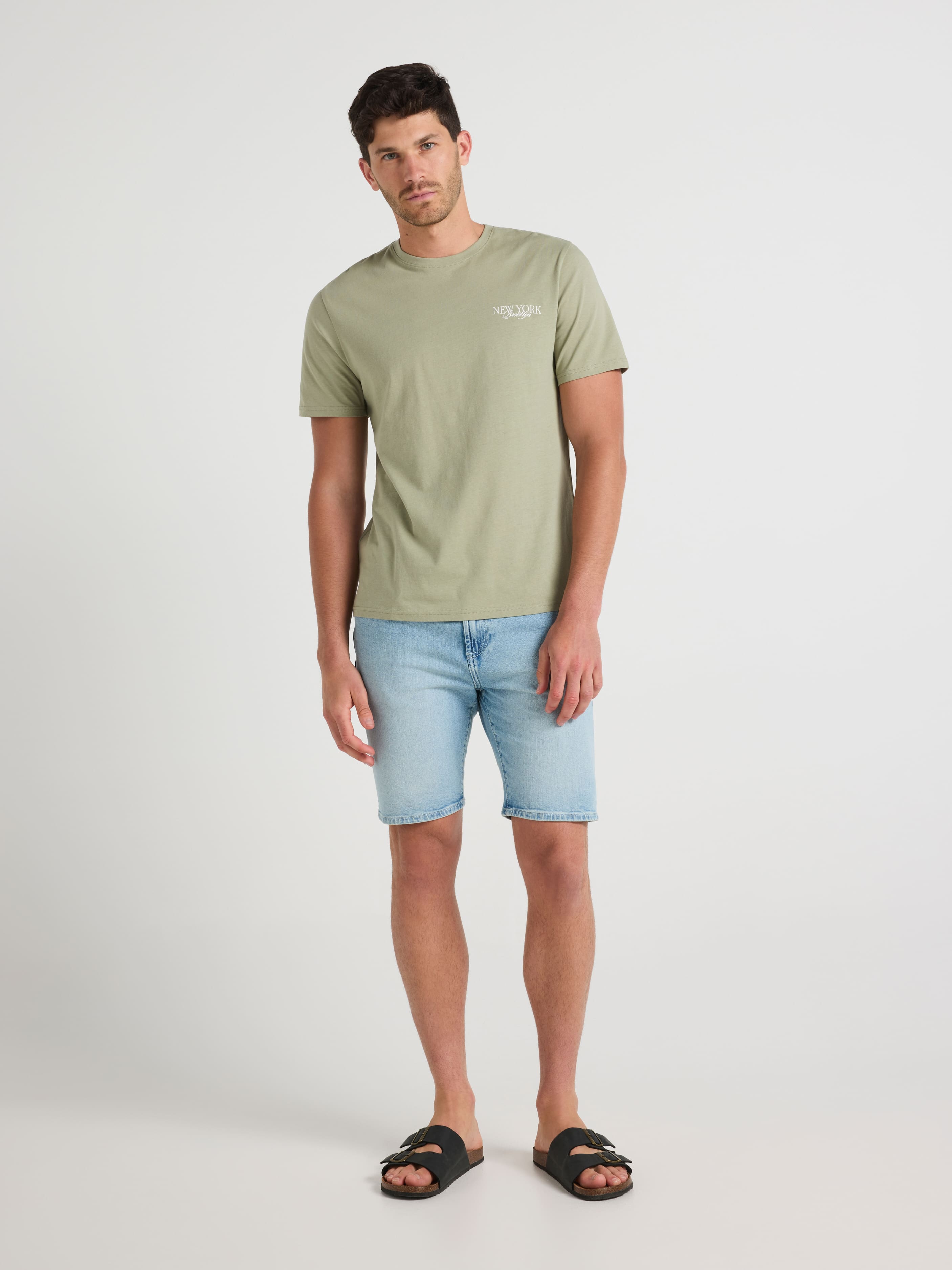 Short Sleeve Text Print Tee