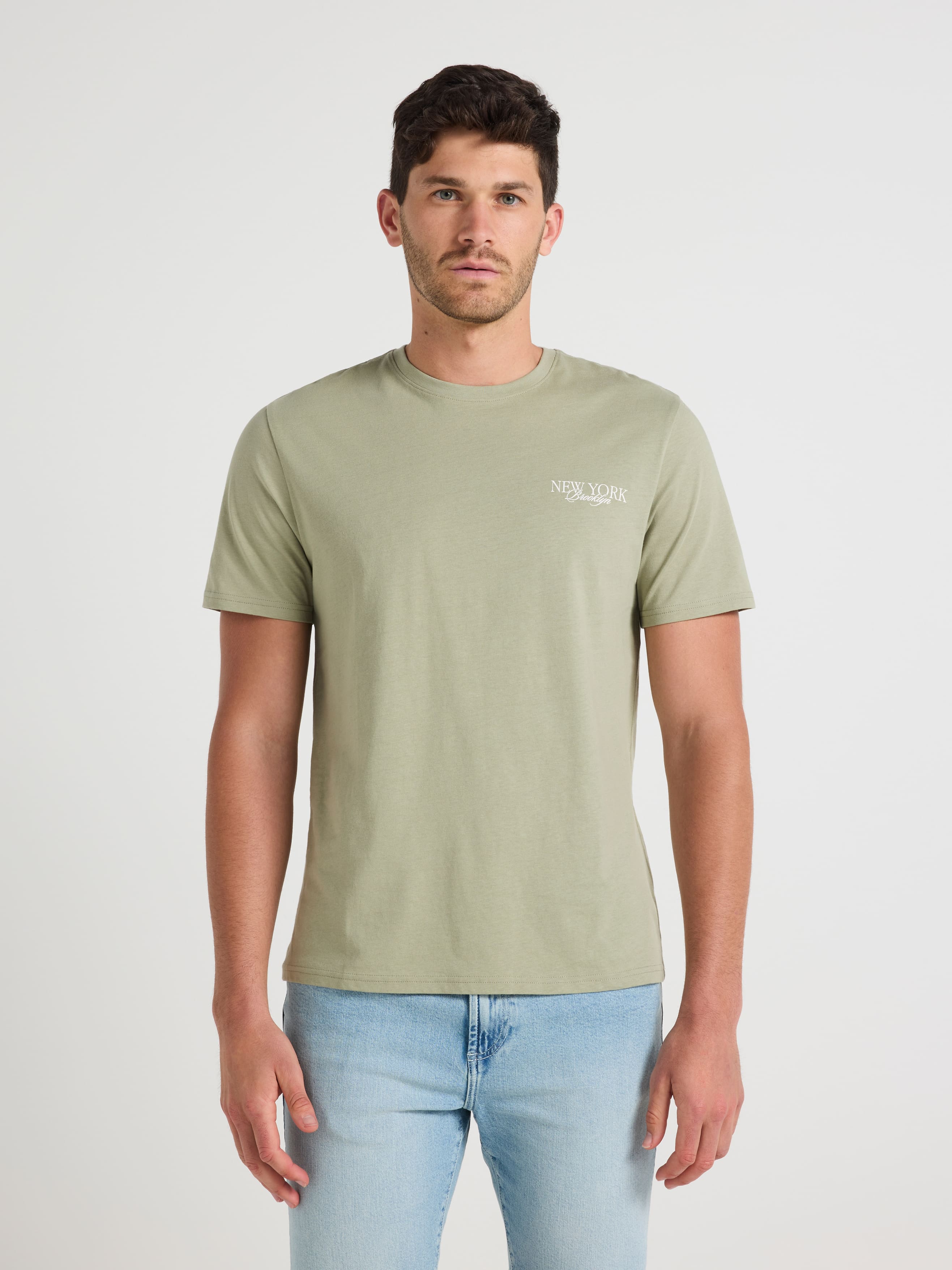 Short Sleeve Text Print Tee