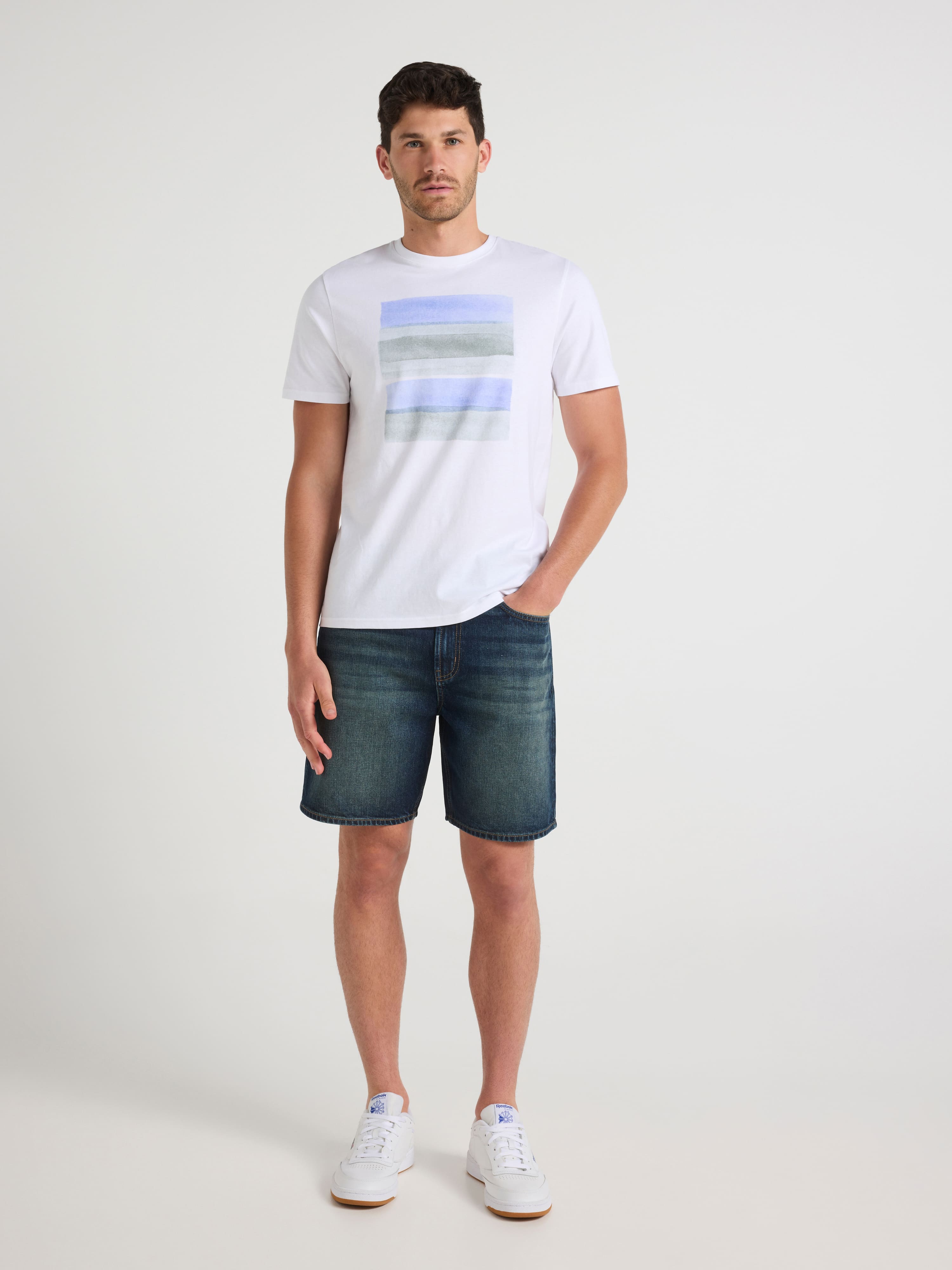 Tonal Block Print Tee