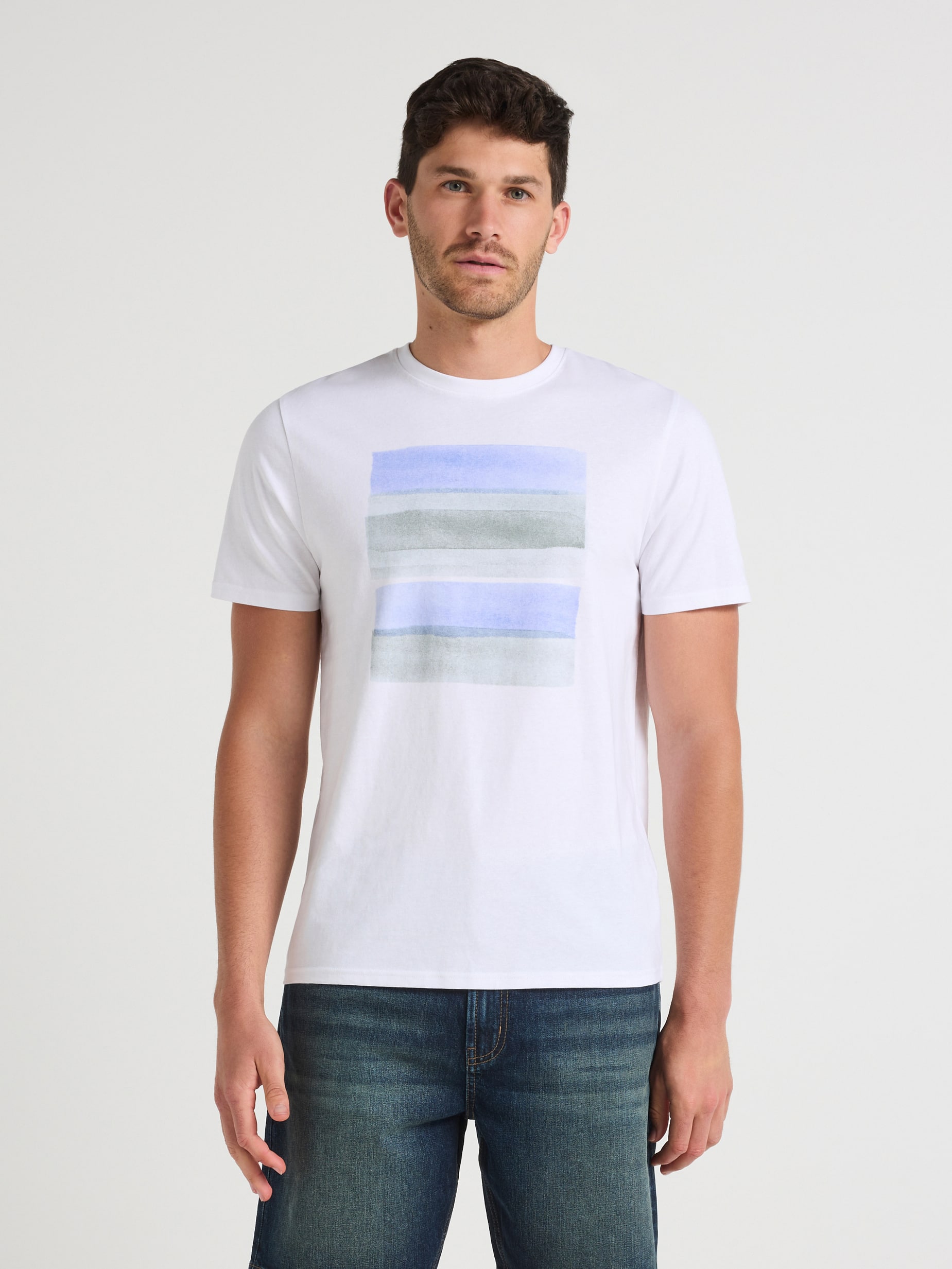 Tonal Block Print Tee