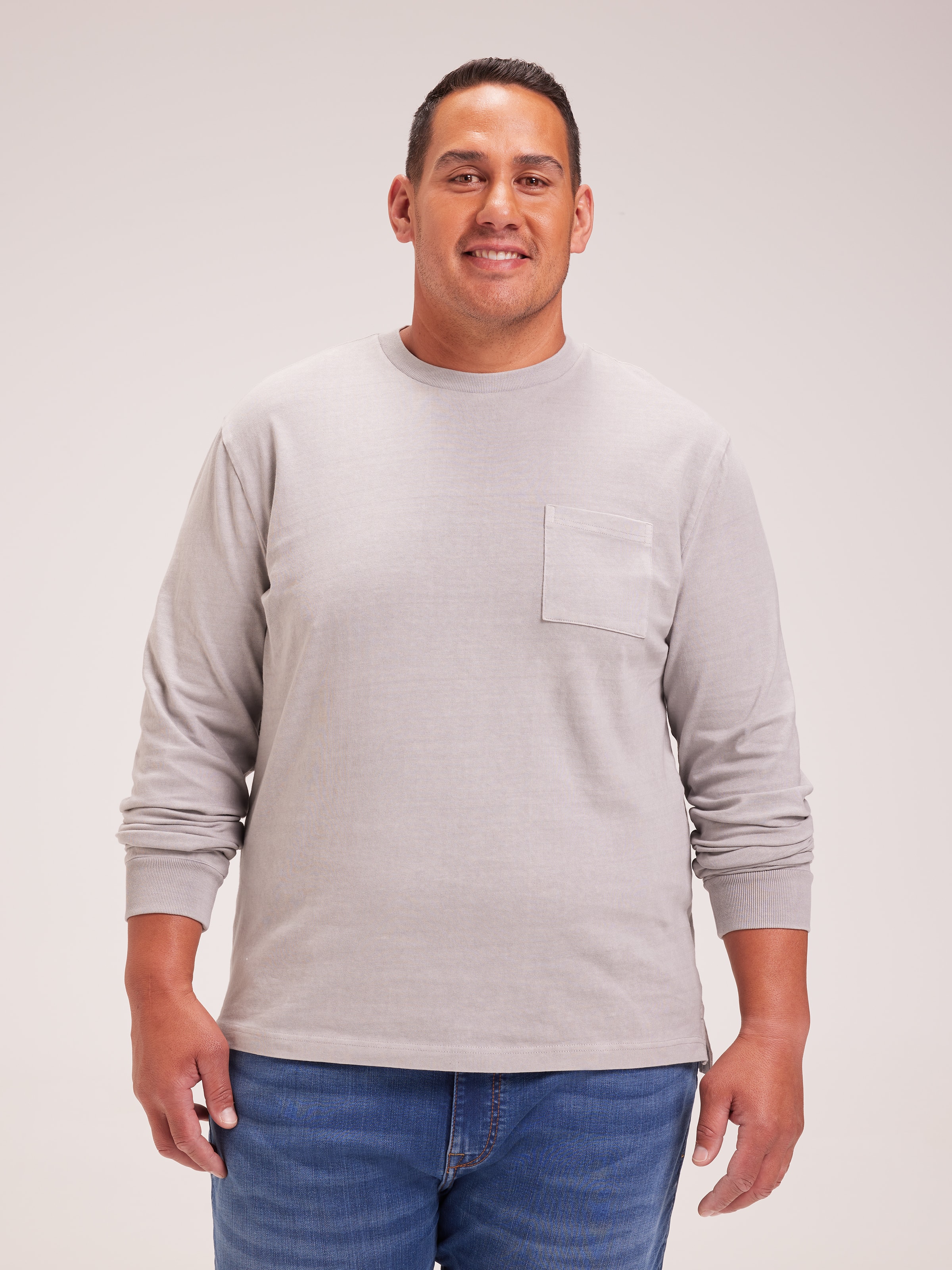 Extended Long Sleeve Casual Fit Tee