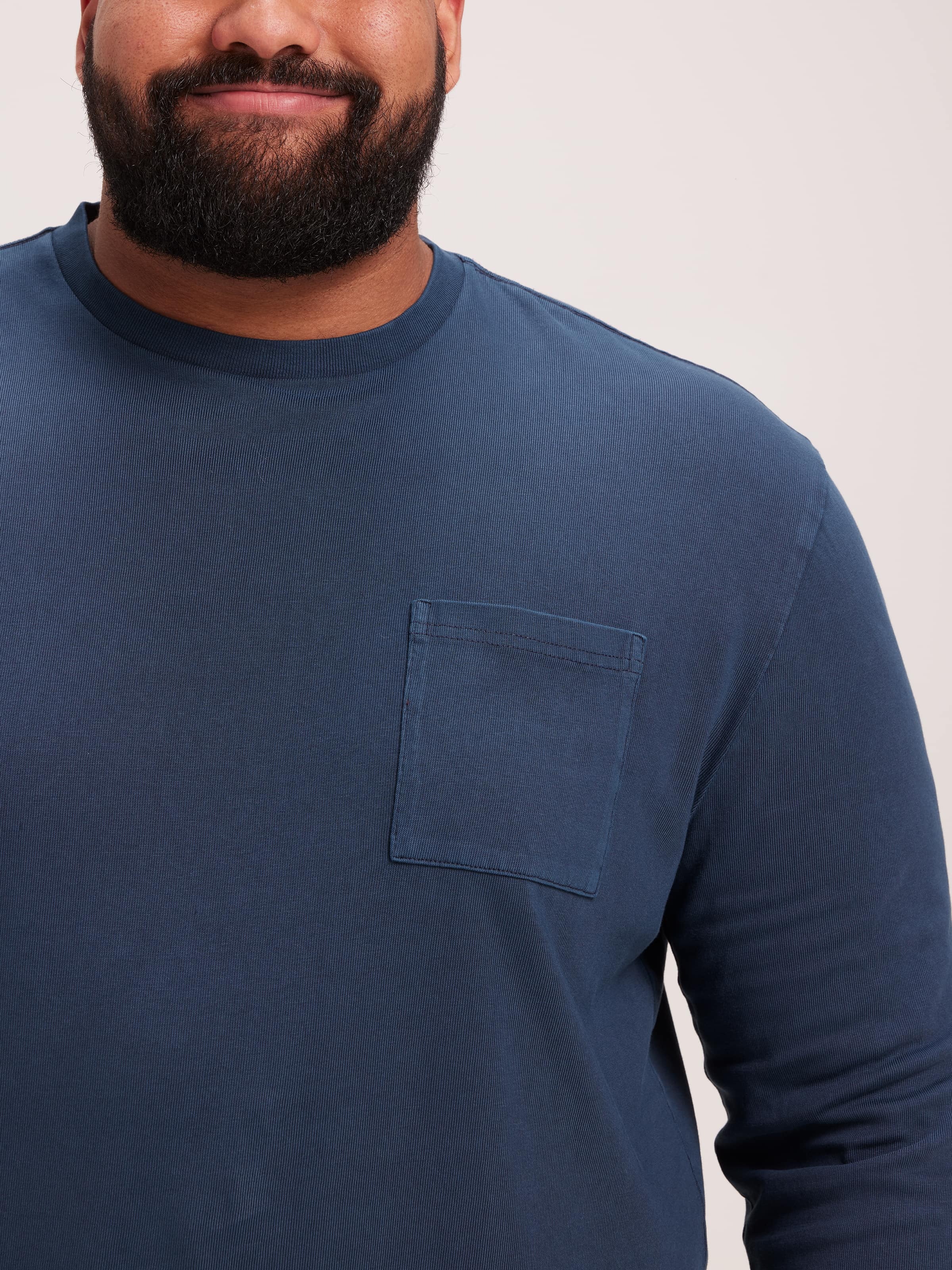 Extended Long Sleeve Casual Fit Tee