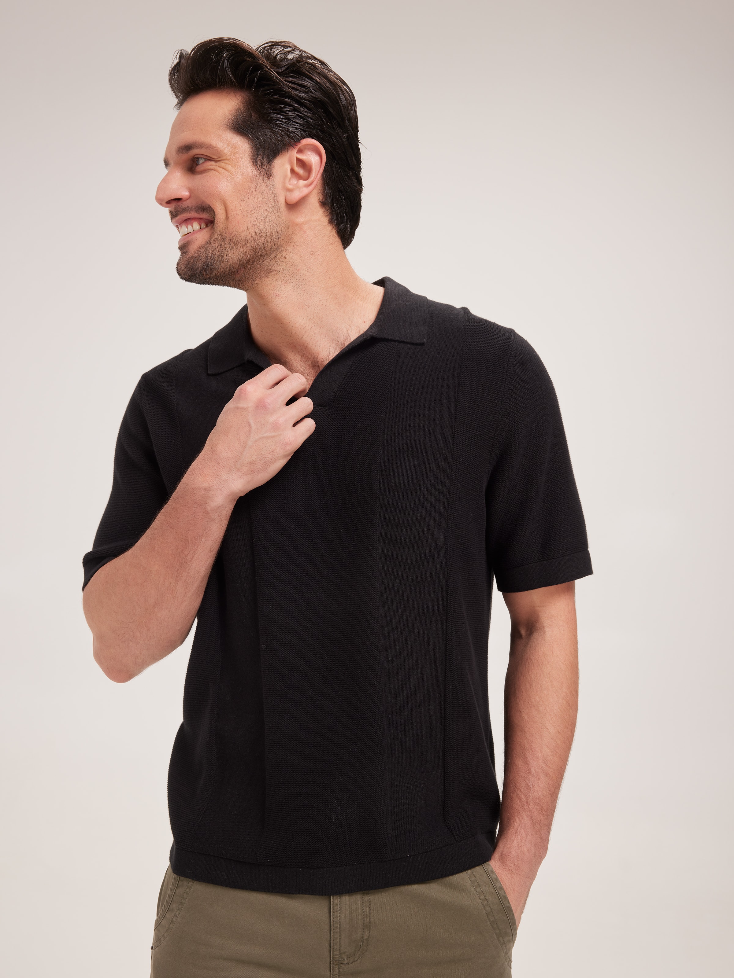 Boxy Knit Polo