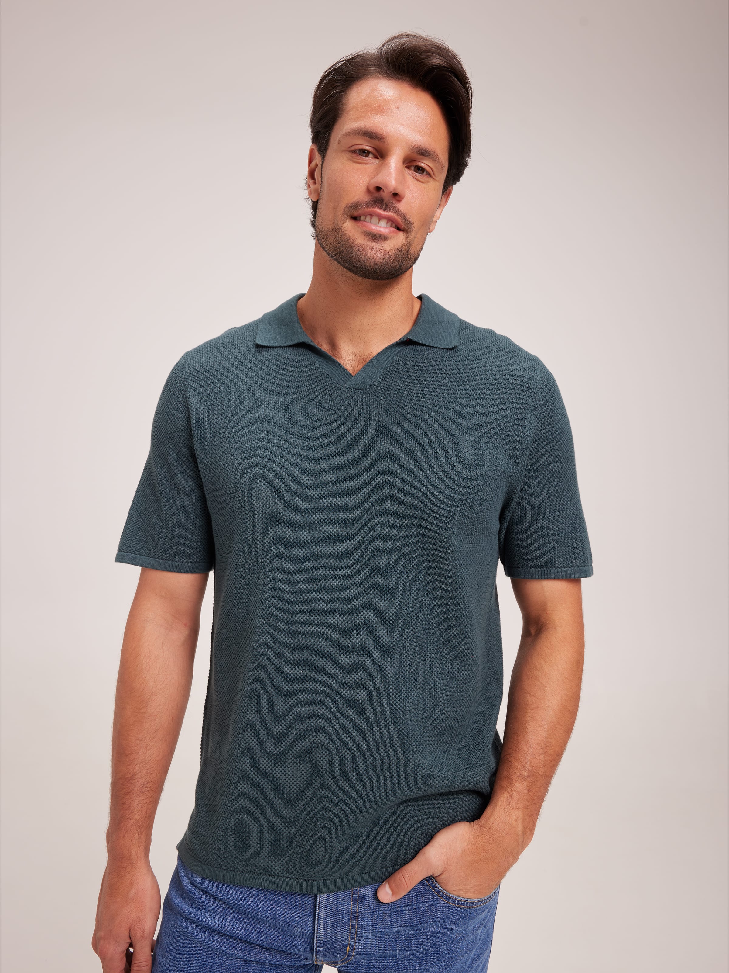 Resort Waffle Knit Polo