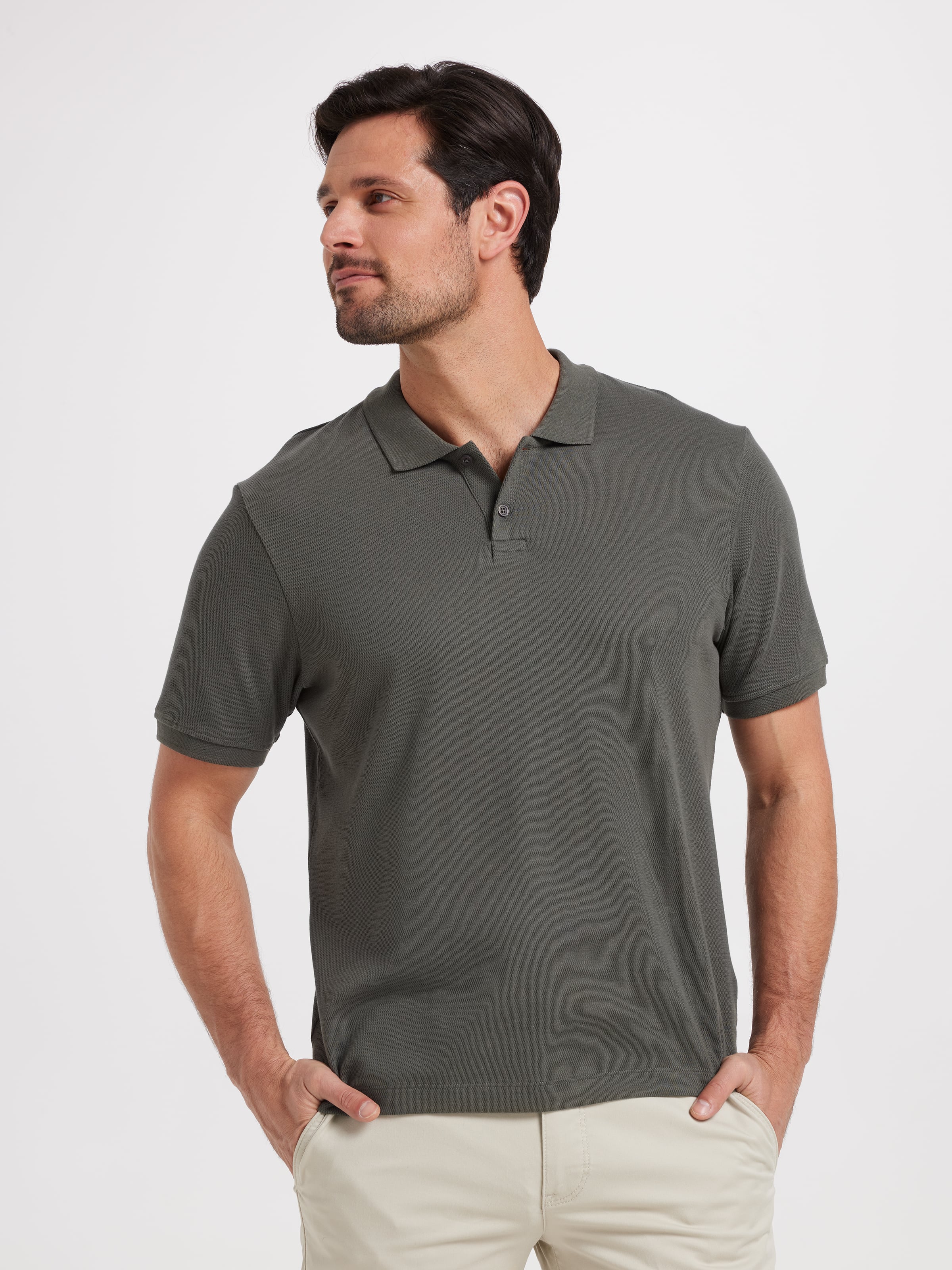 Short Sleeve Relaxed Polo
