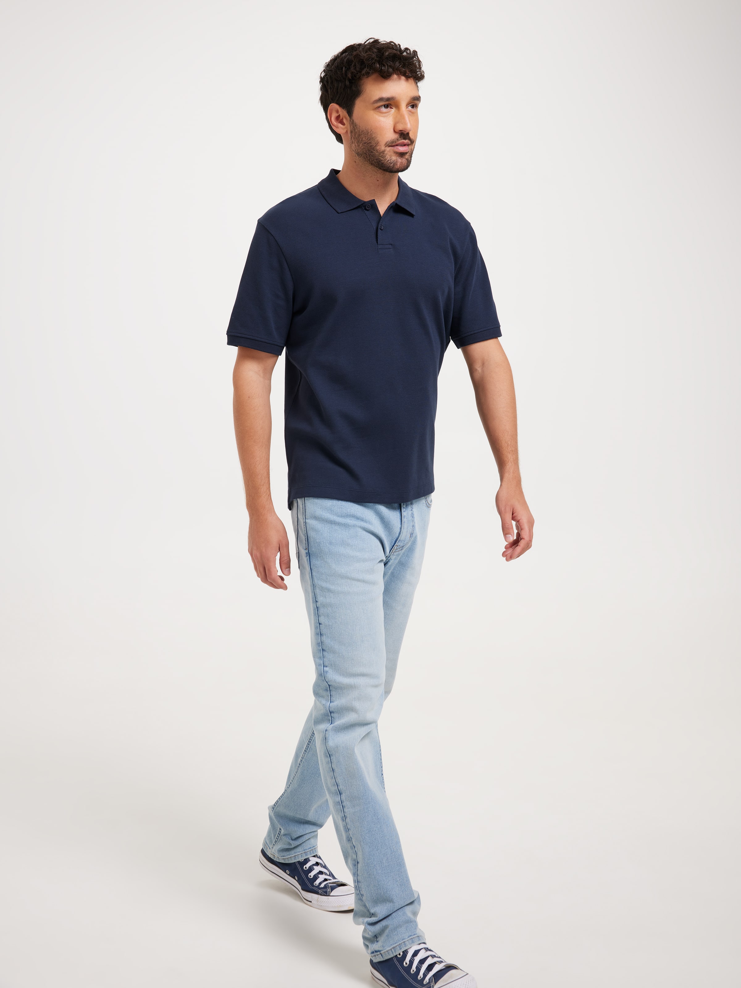 Short Sleeve Relaxed Polo