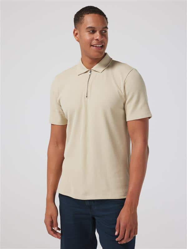 Short Sleeve Zip Polo