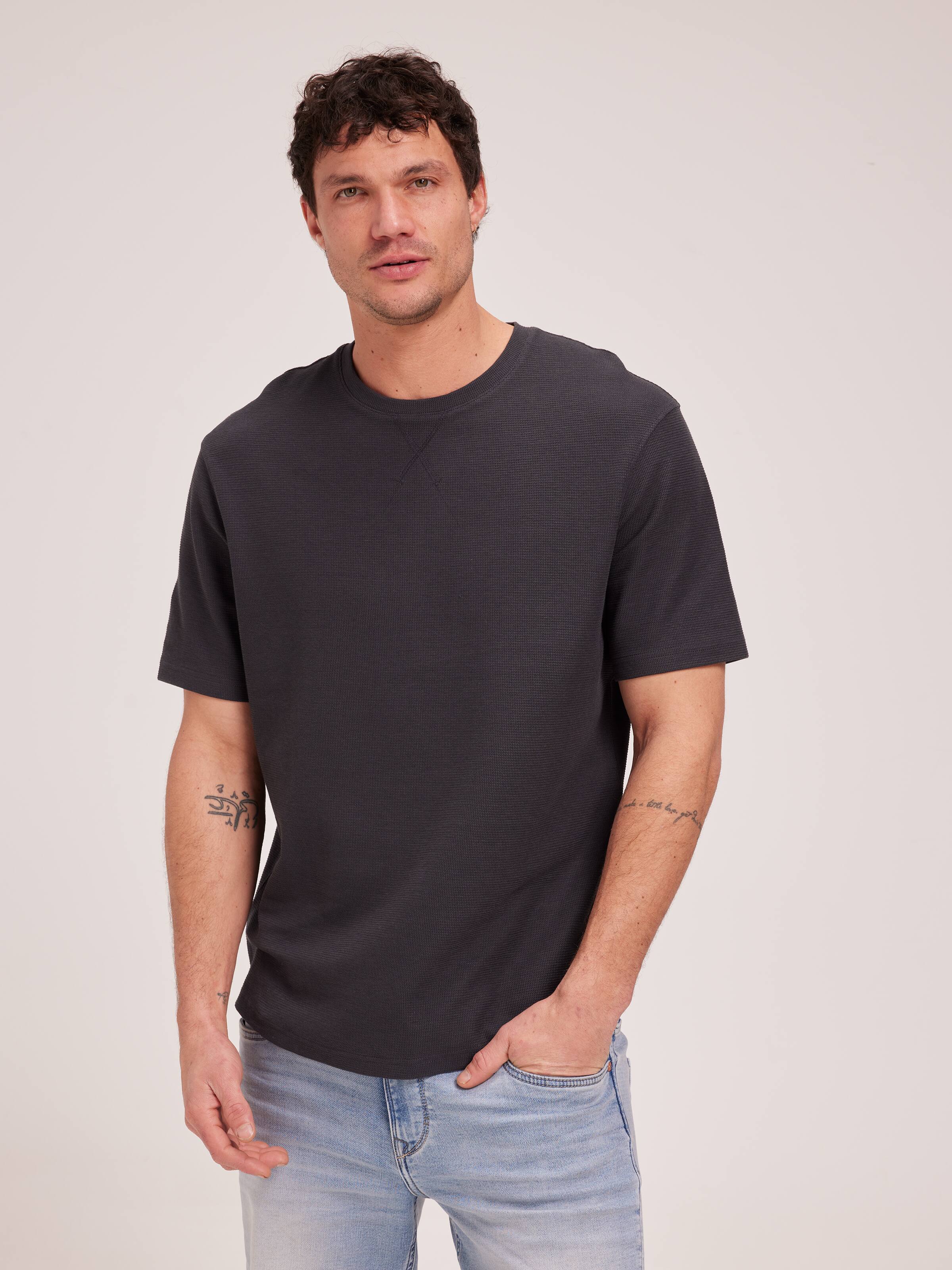 Short Sleeve Textured Tee