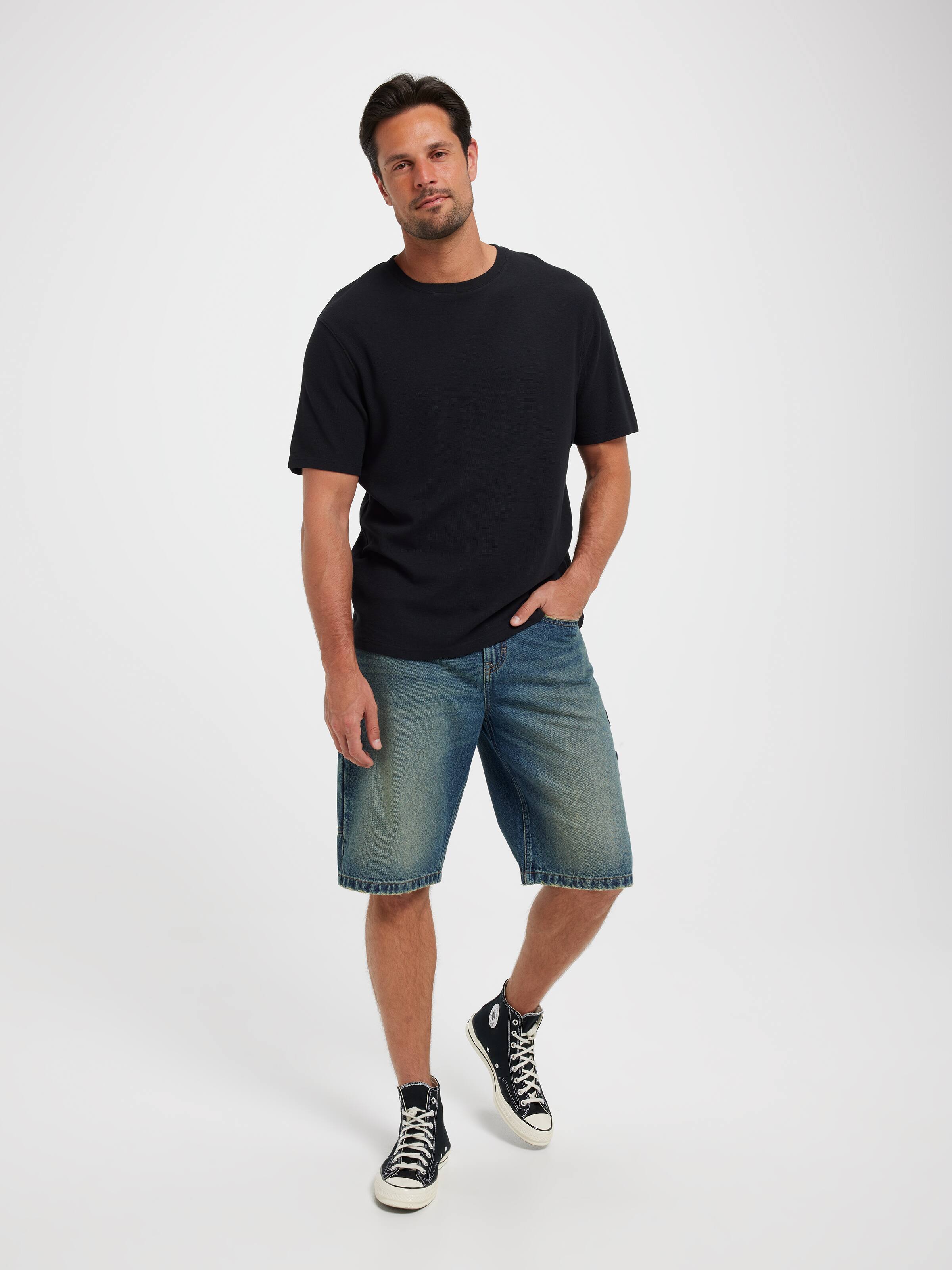 Short Sleeve Textured Modal Tee
