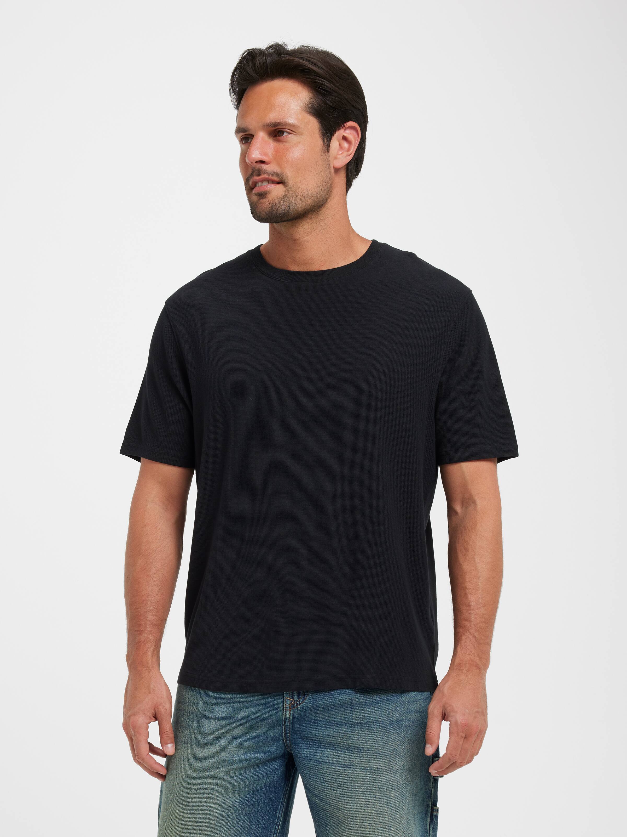 Short Sleeve Textured Modal Tee