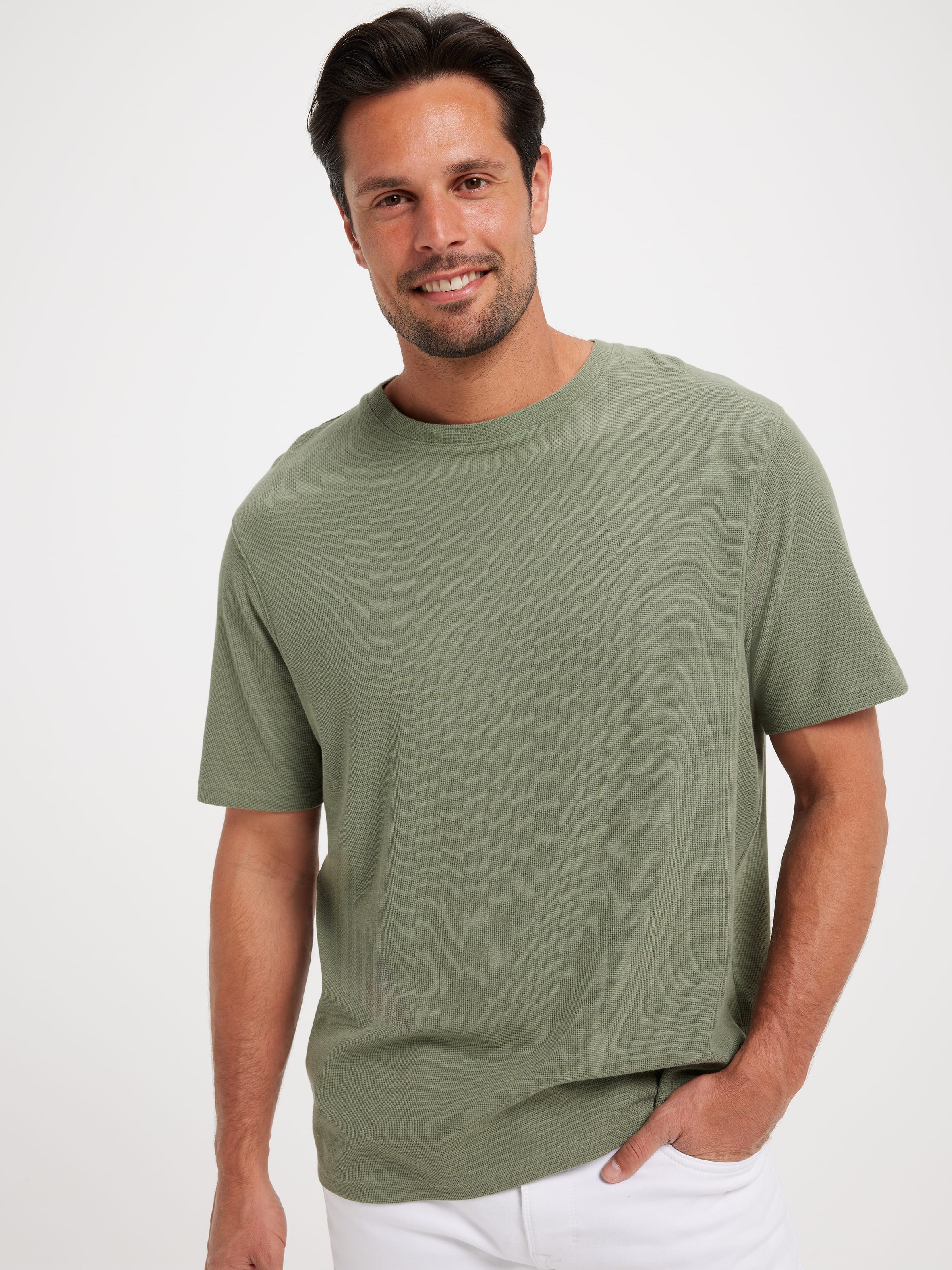 Short Sleeve Textured Modal Tee