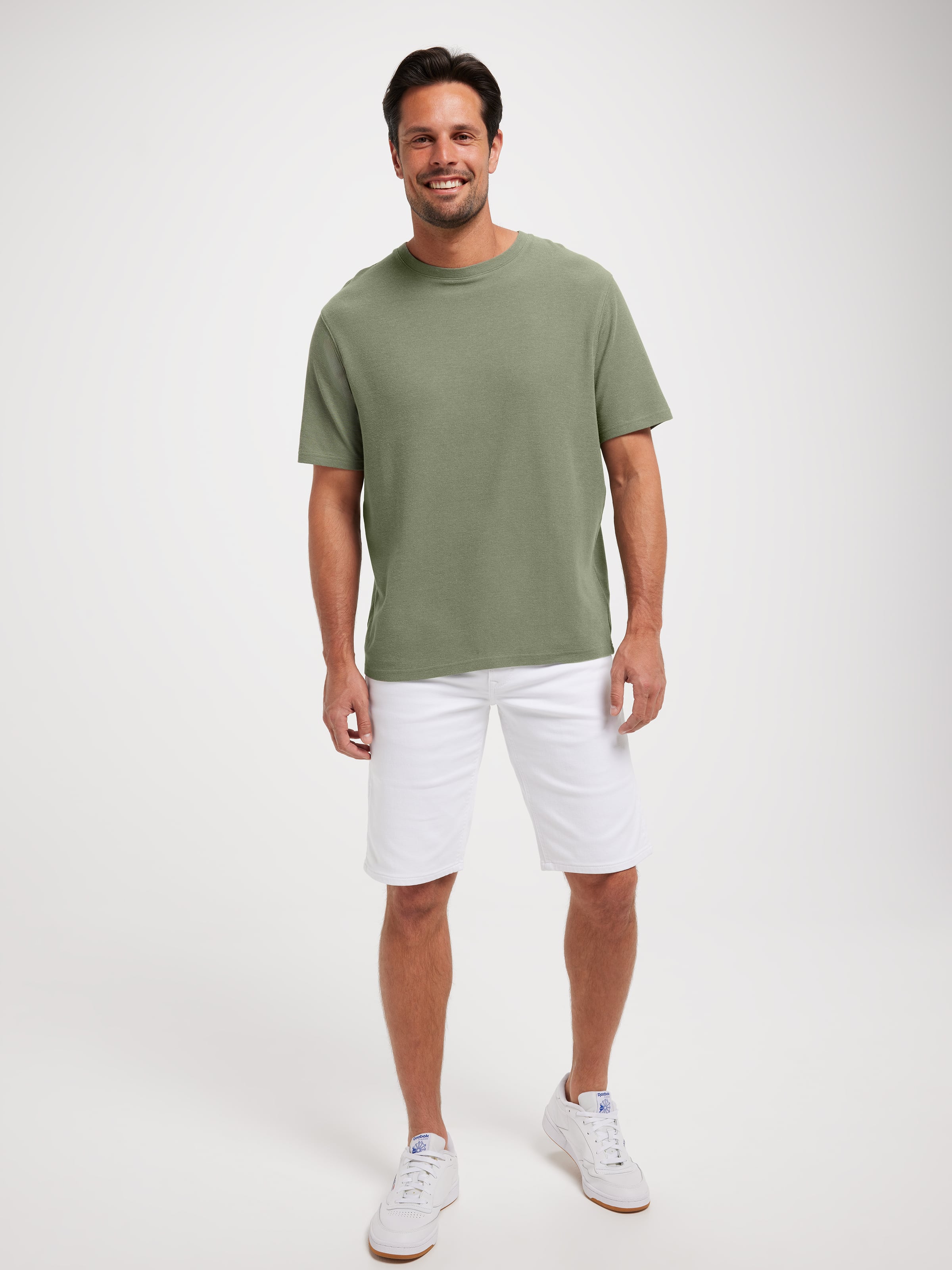 Short Sleeve Textured Modal Tee