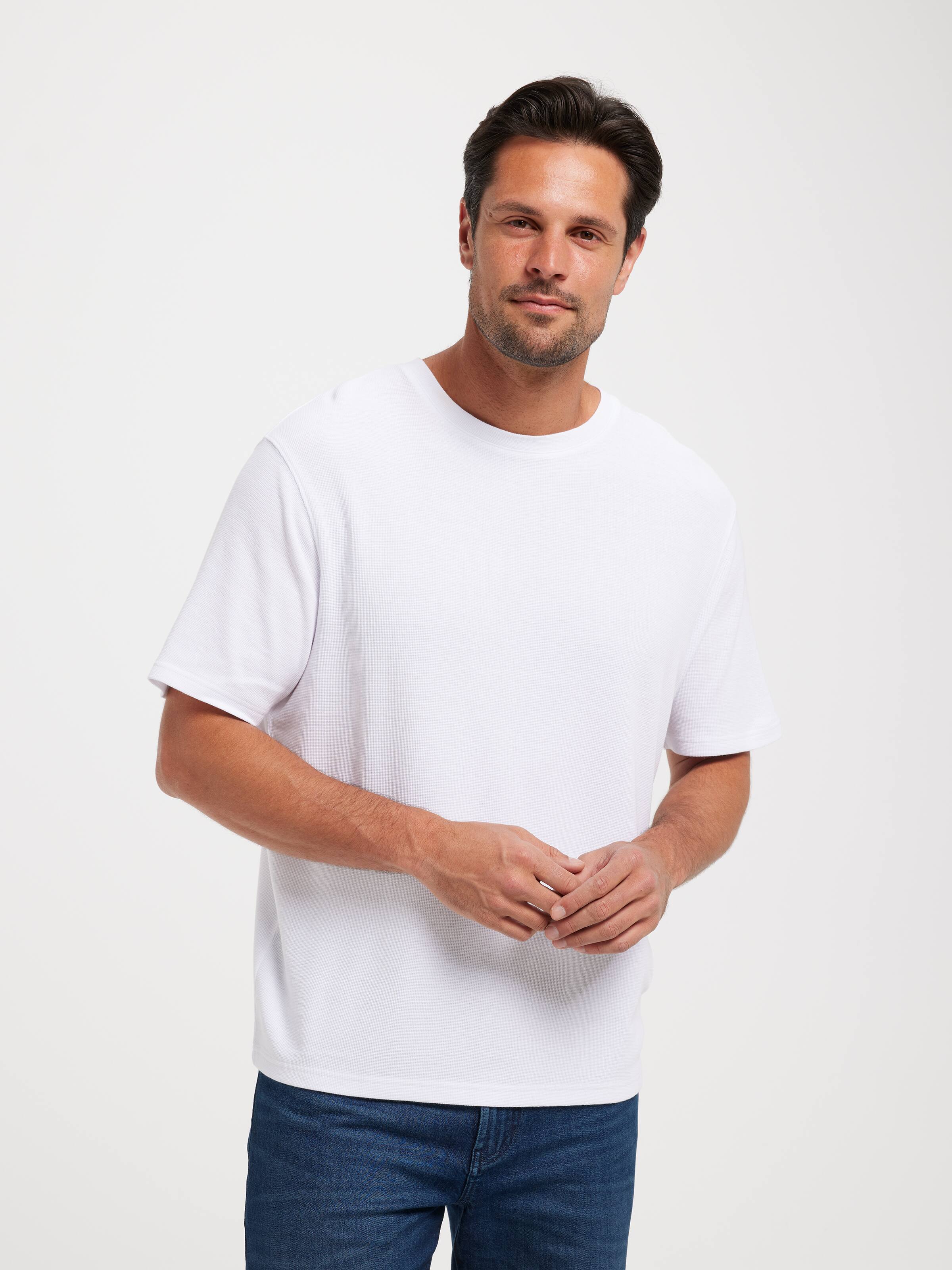 Short Sleeve Textured Modal Tee