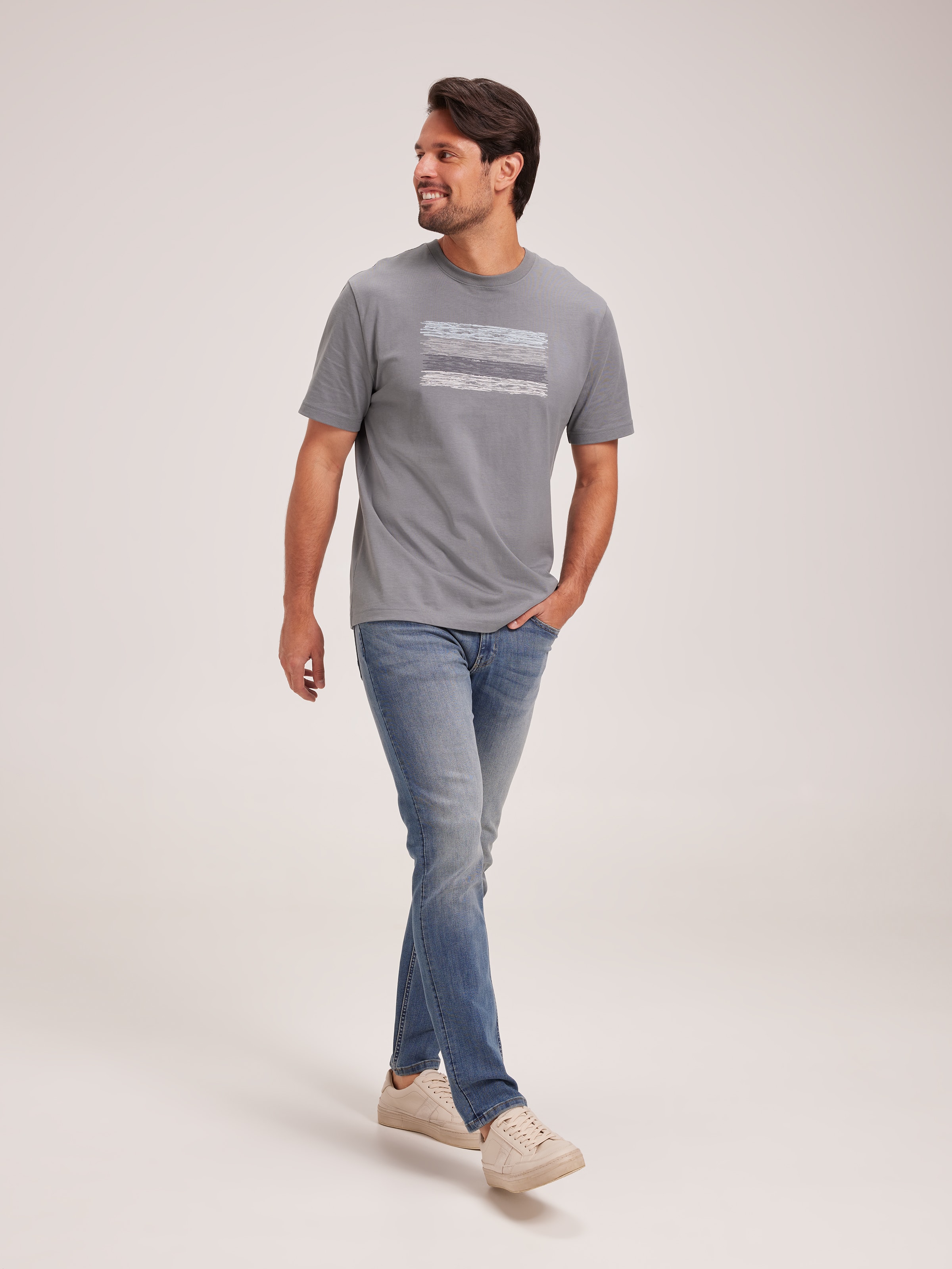 Tonal Block Casual Tee
