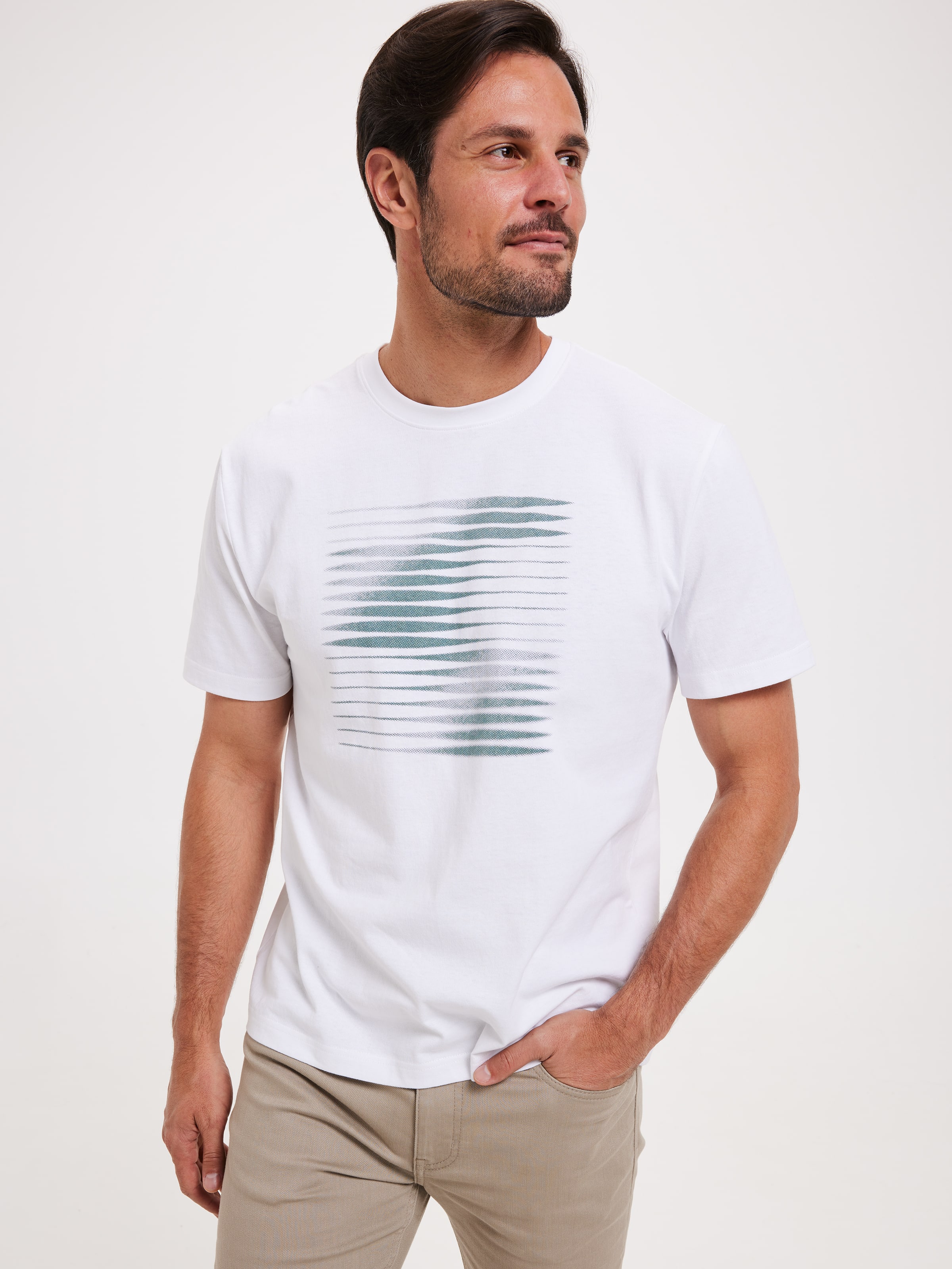 Tonal Block Casual Tee