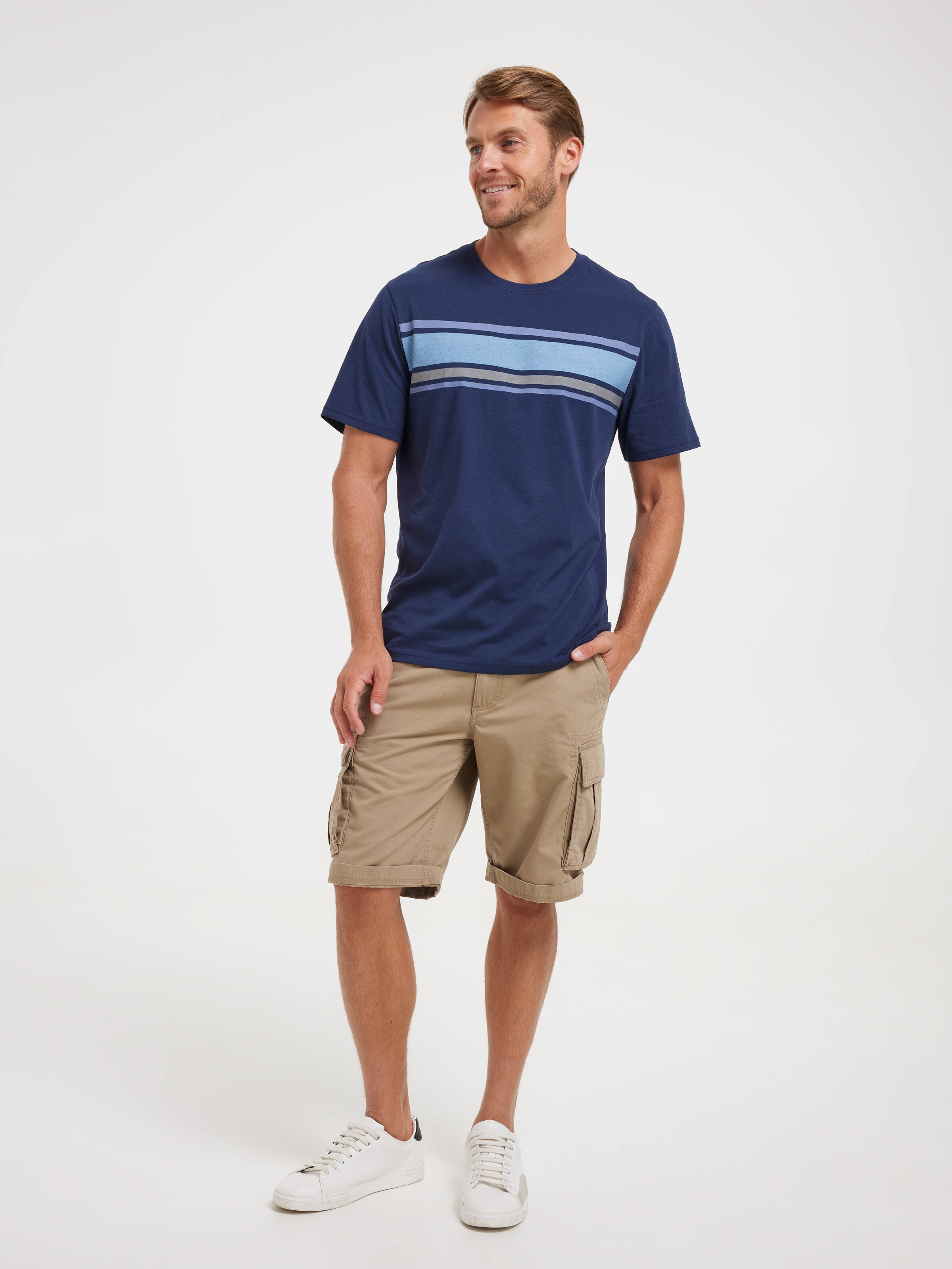Ss Chest Stripe Tee