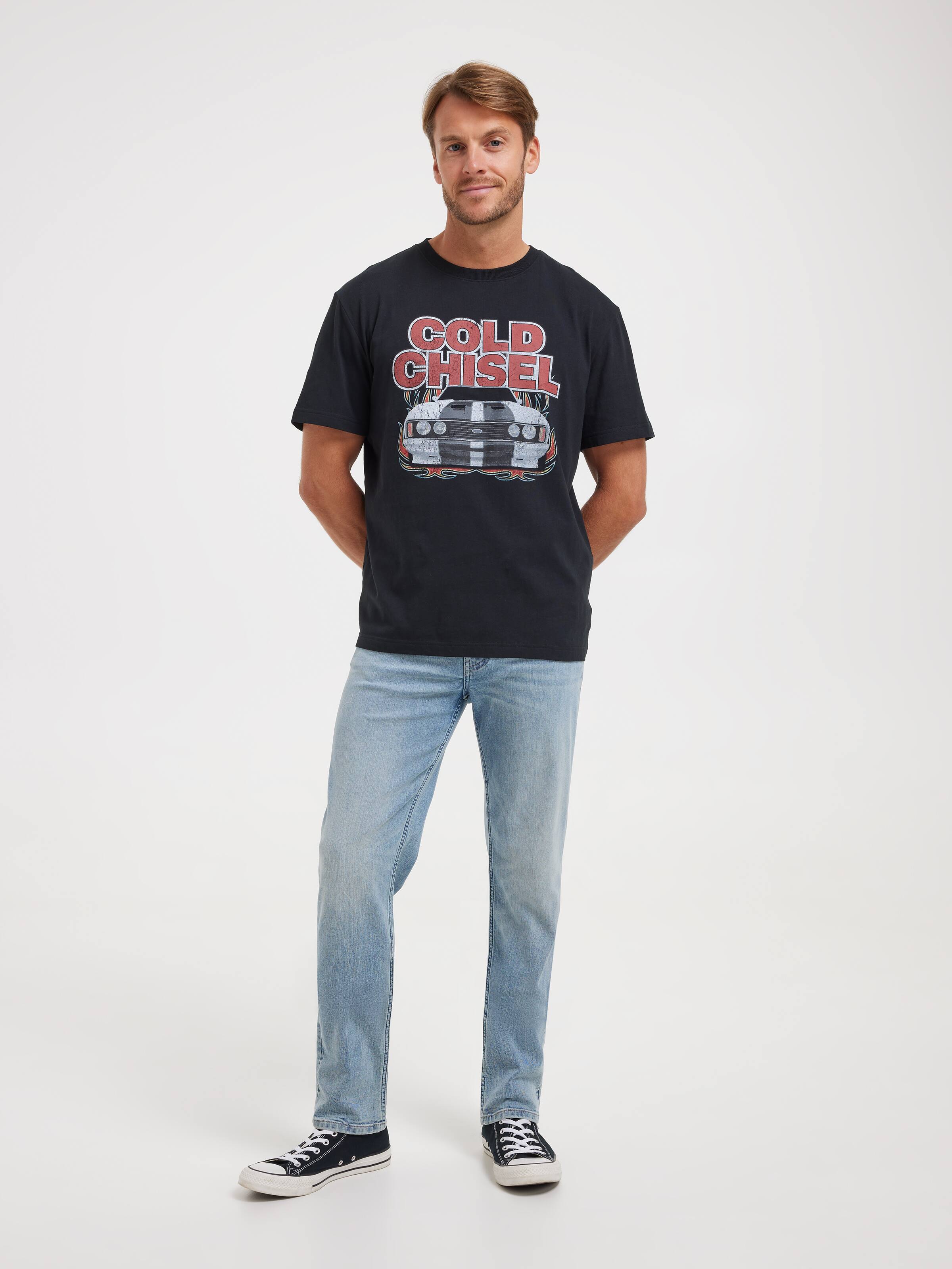 Short Sleeve License Cold Chisel Tee