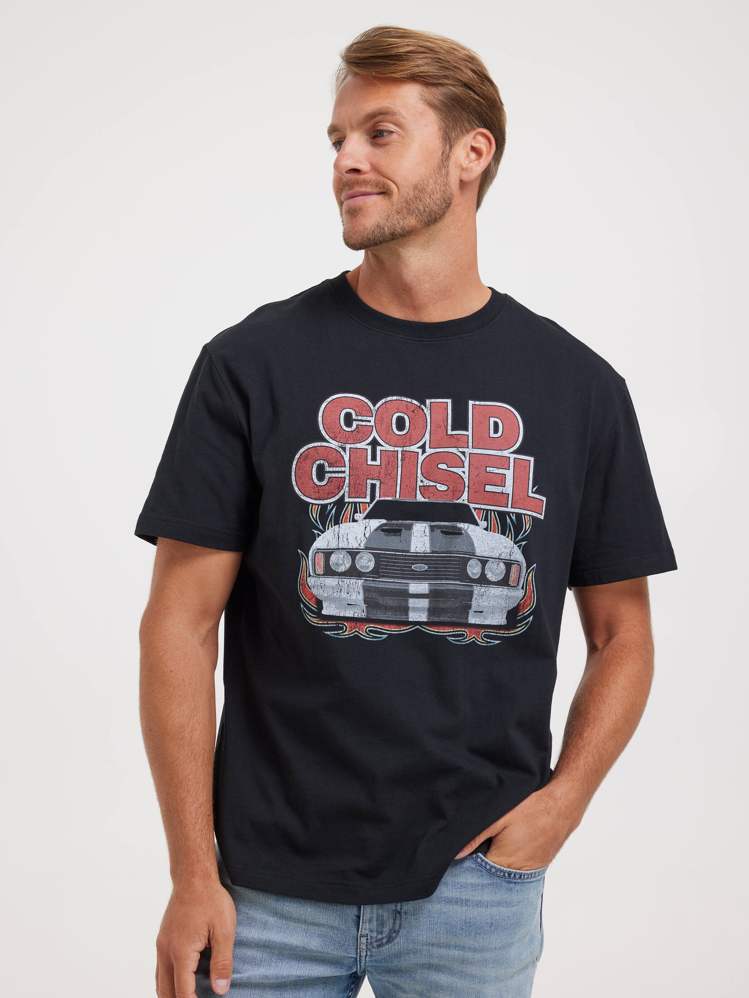Short Sleeve License Cold Chisel Tee