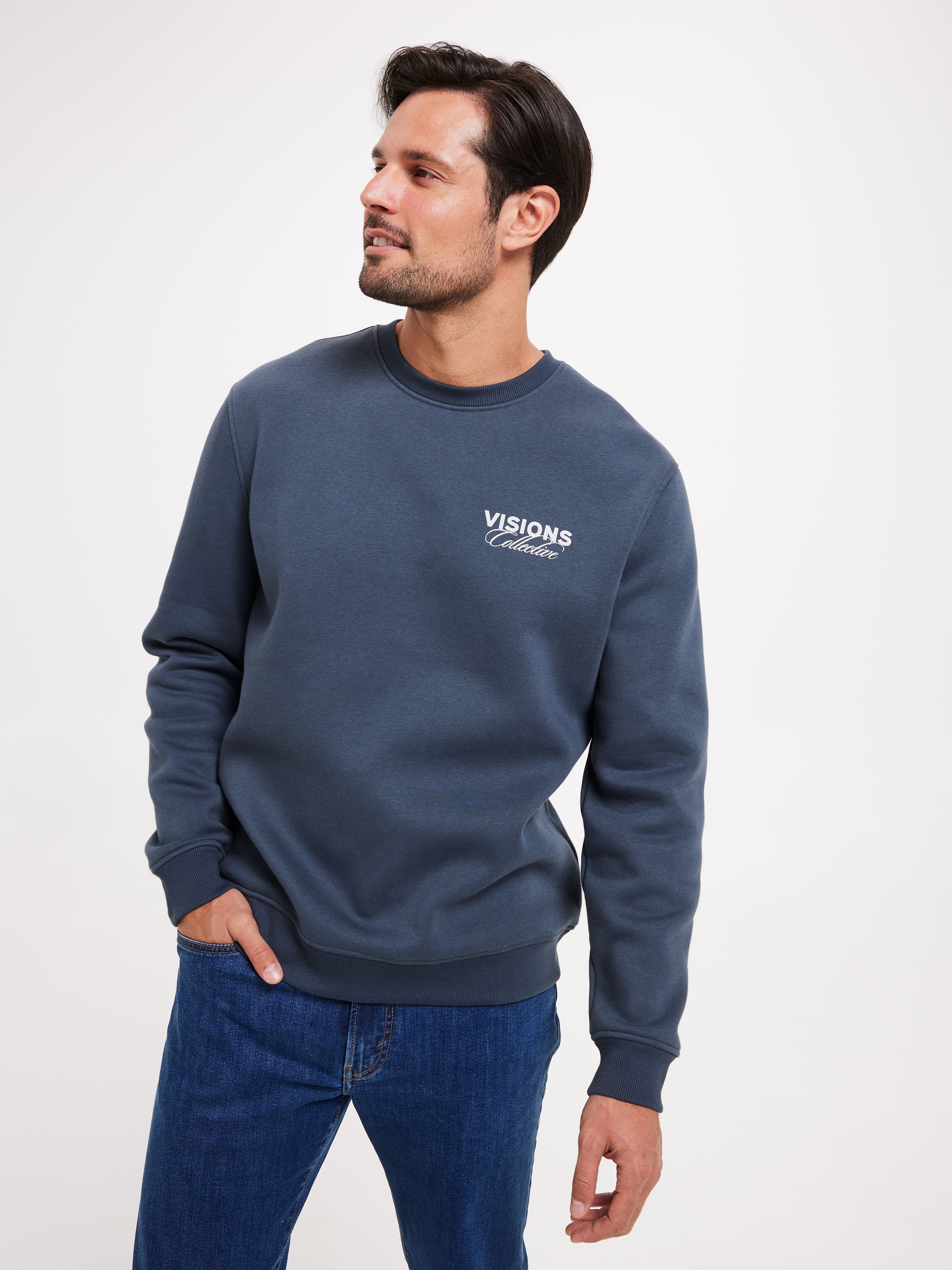 Long Sleeve Printed Crew