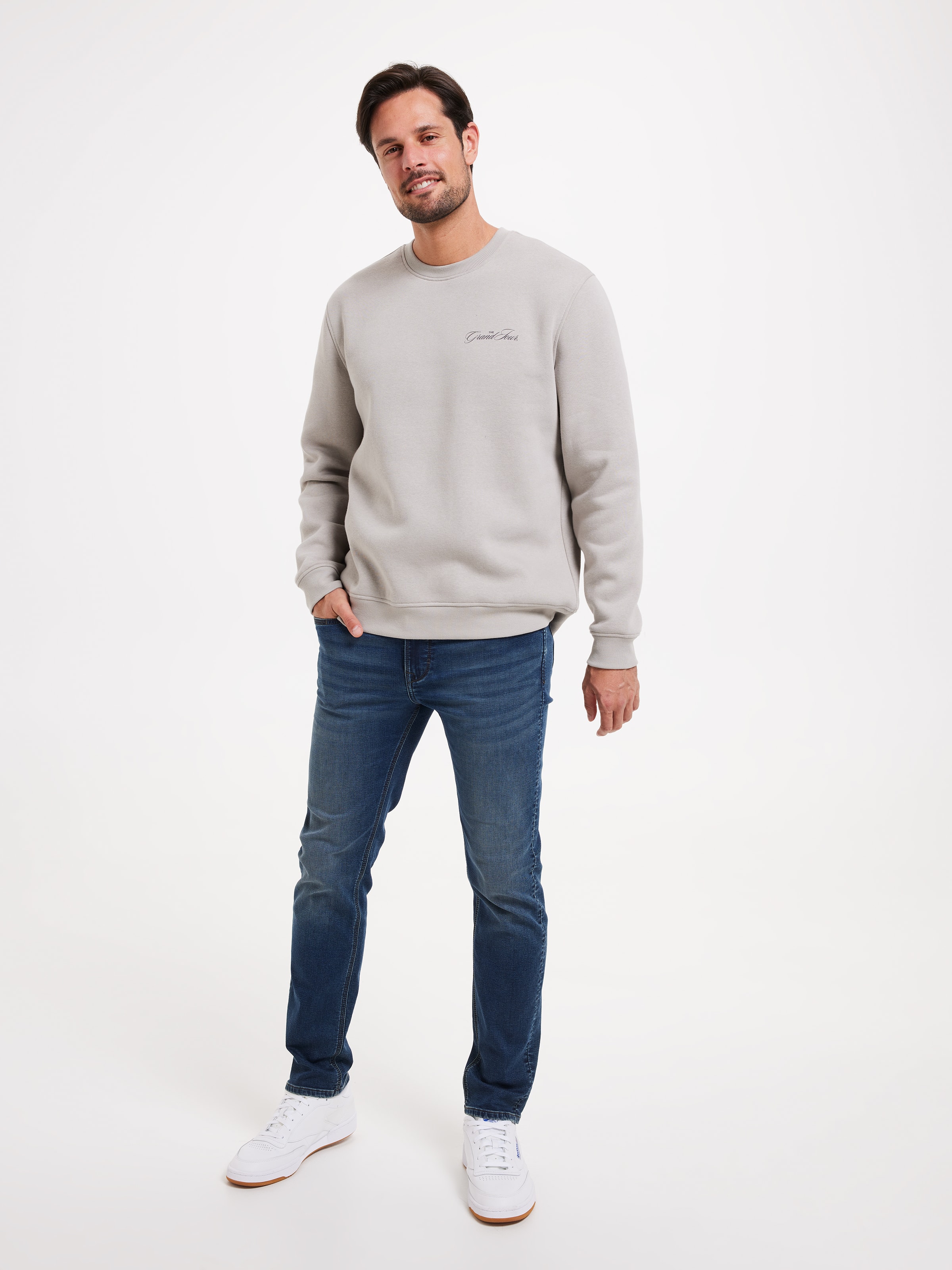 Long Sleeve Printed Crew