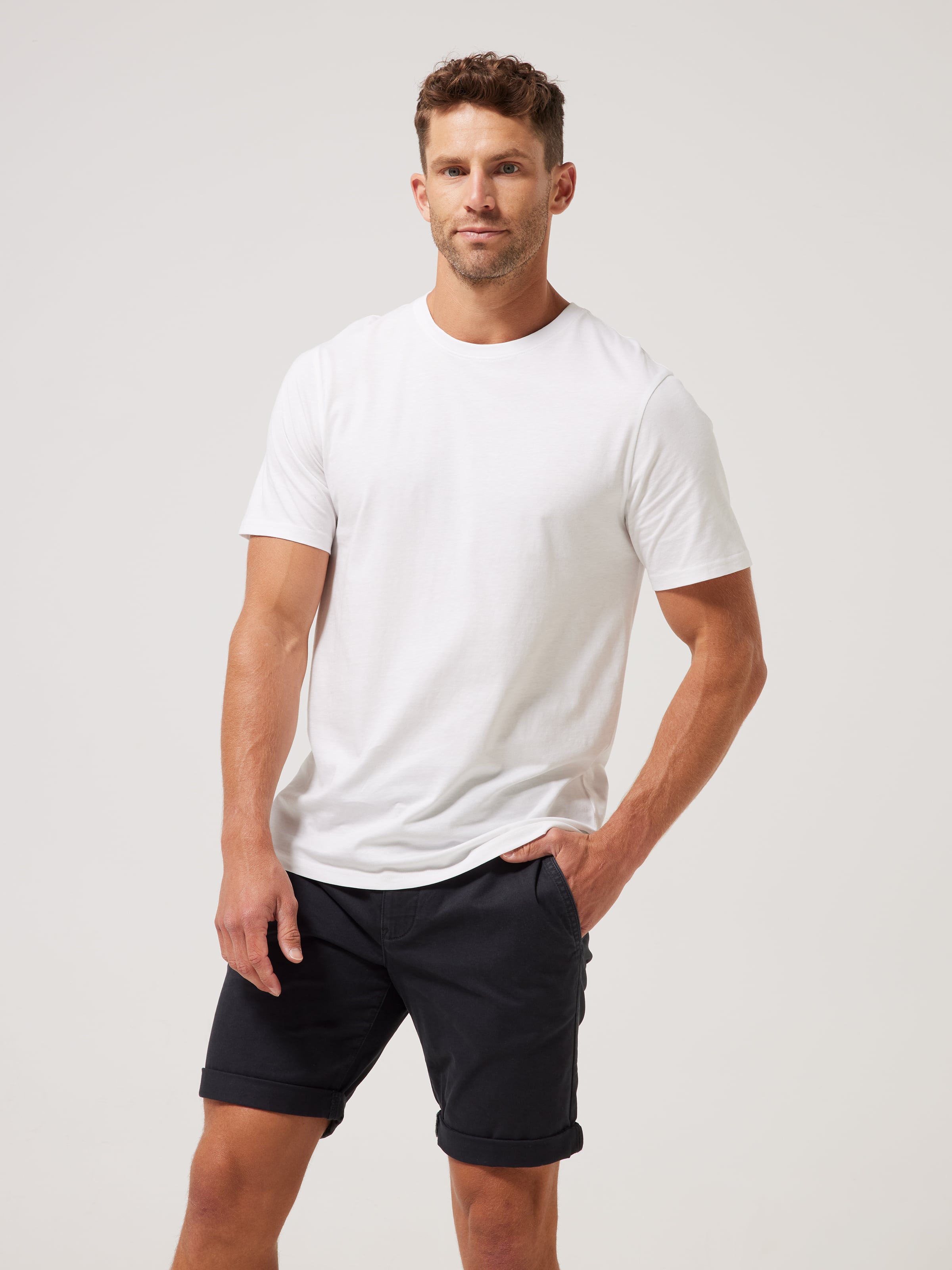 Basic Crew Plain Tee