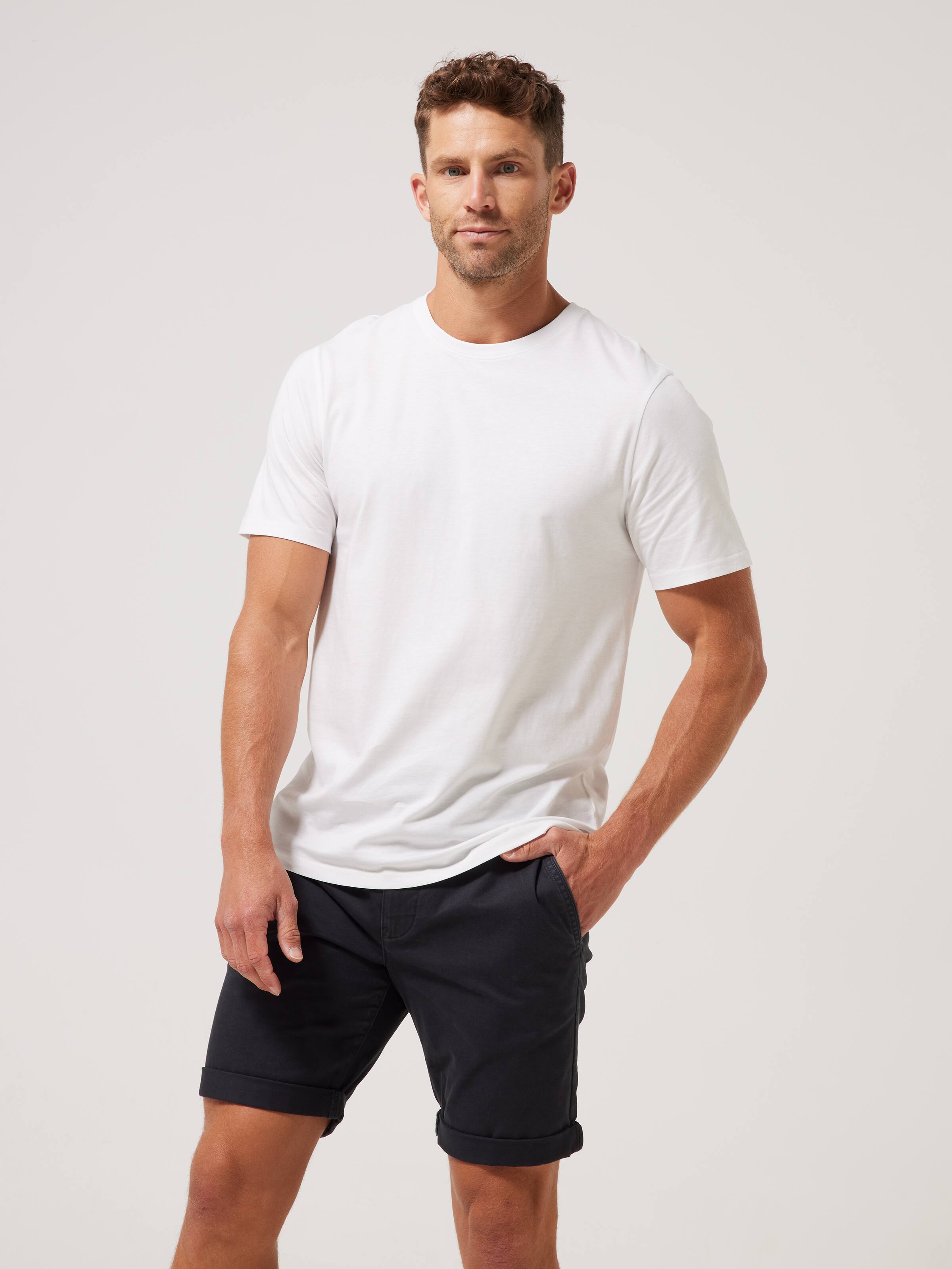Basic Crew Plain Tee