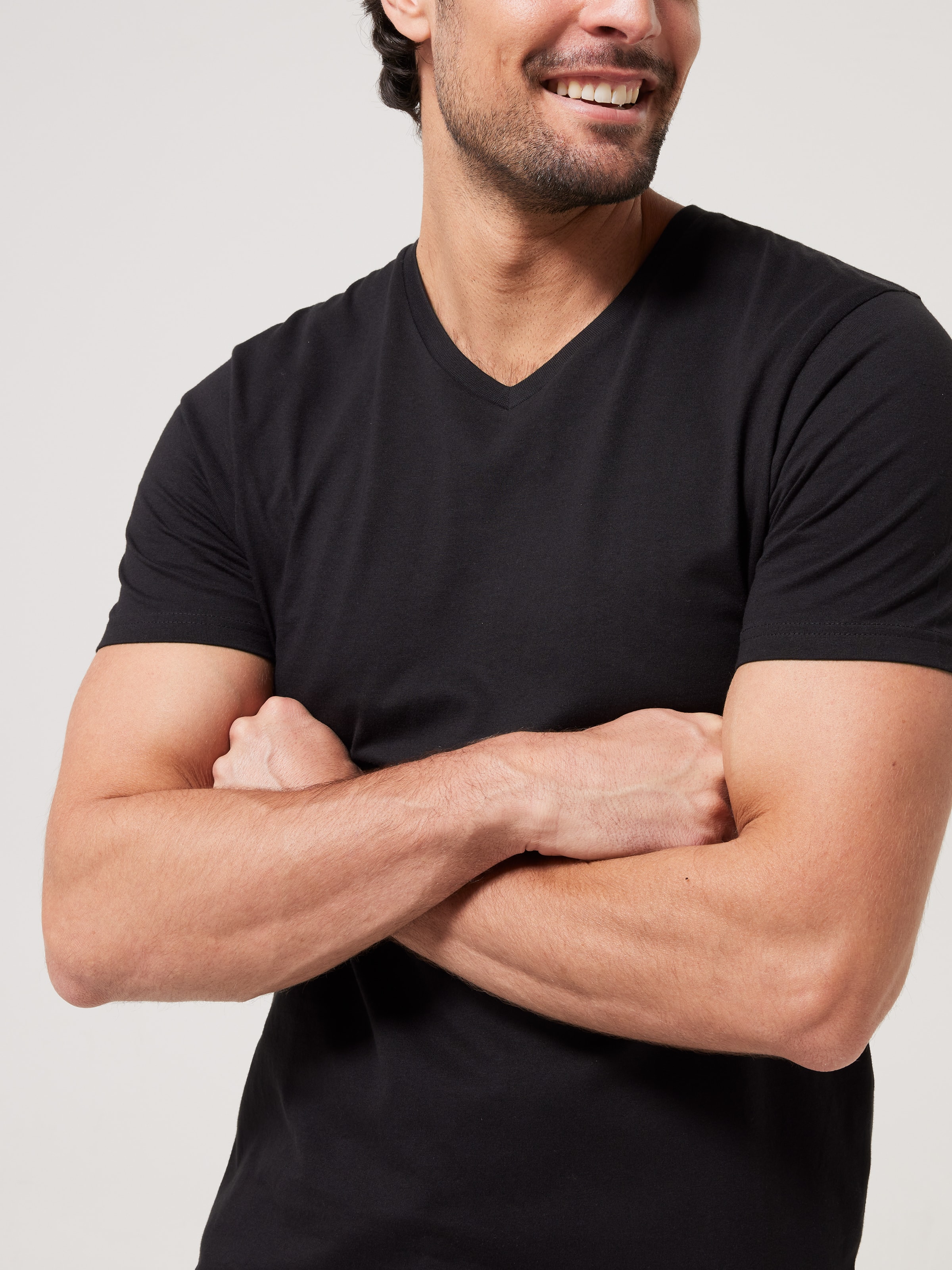 Basic V Neck Plain Tee