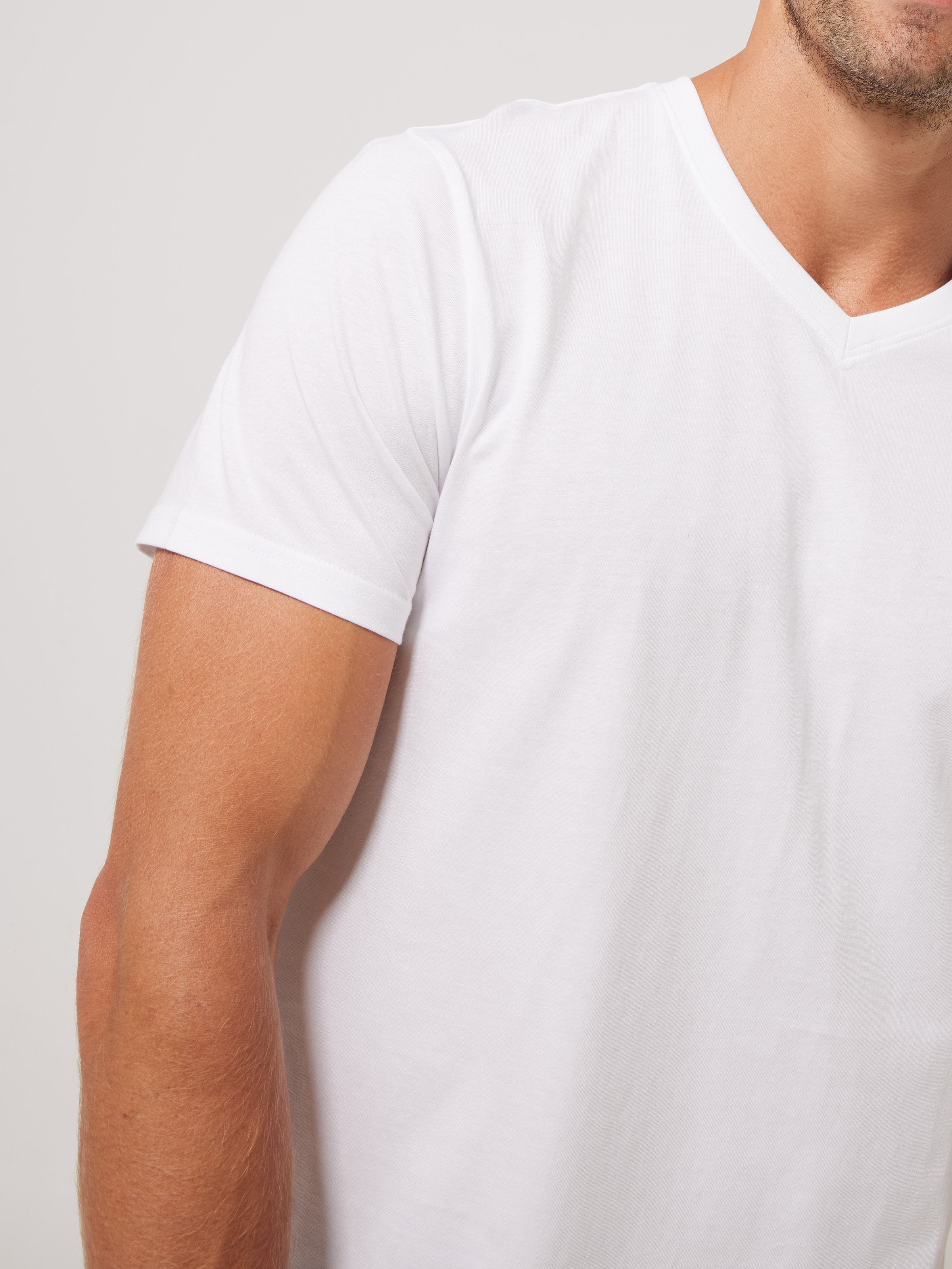 Basic V Neck Plain Tee