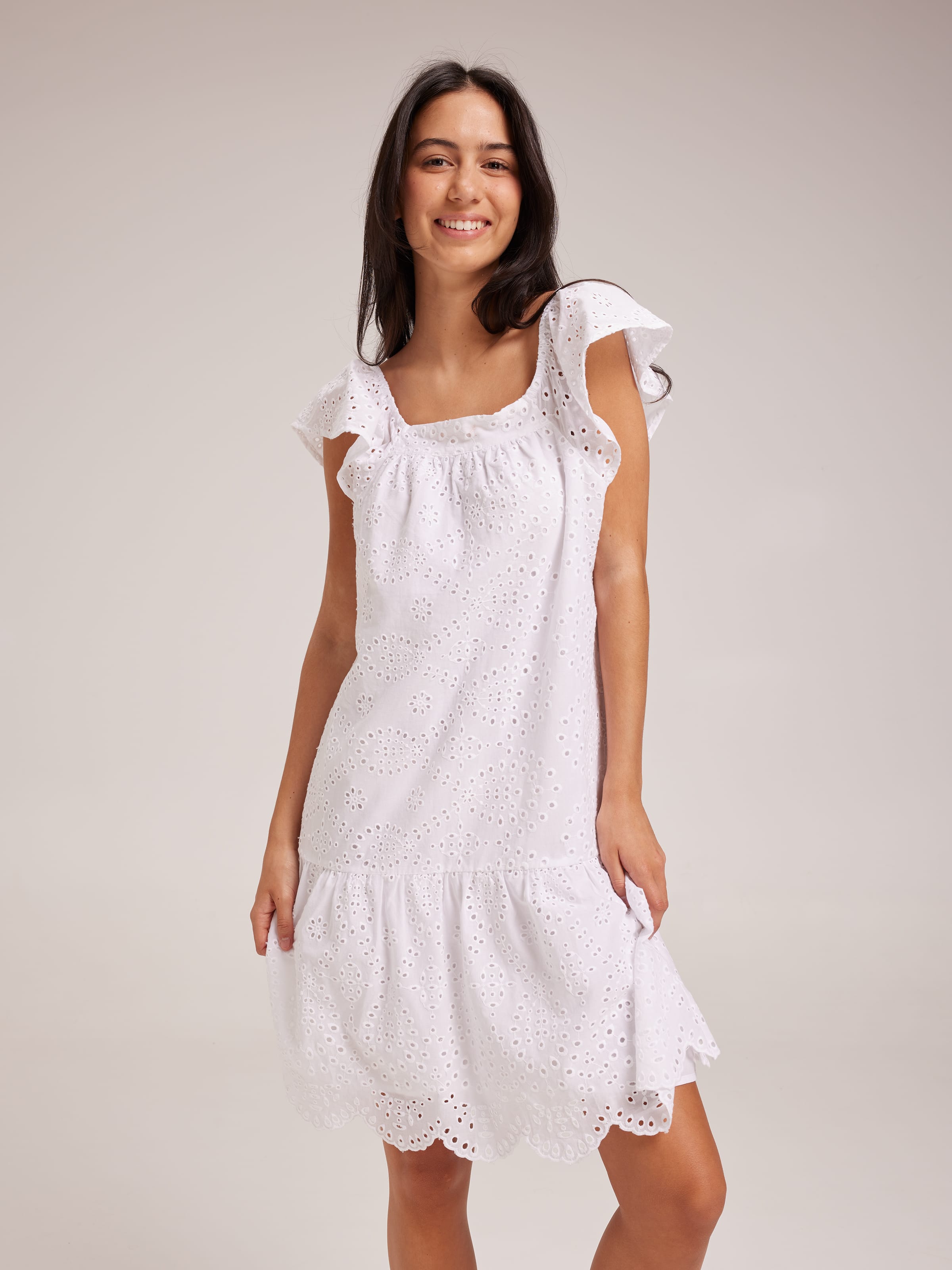 Girls Bella Broderie Dress