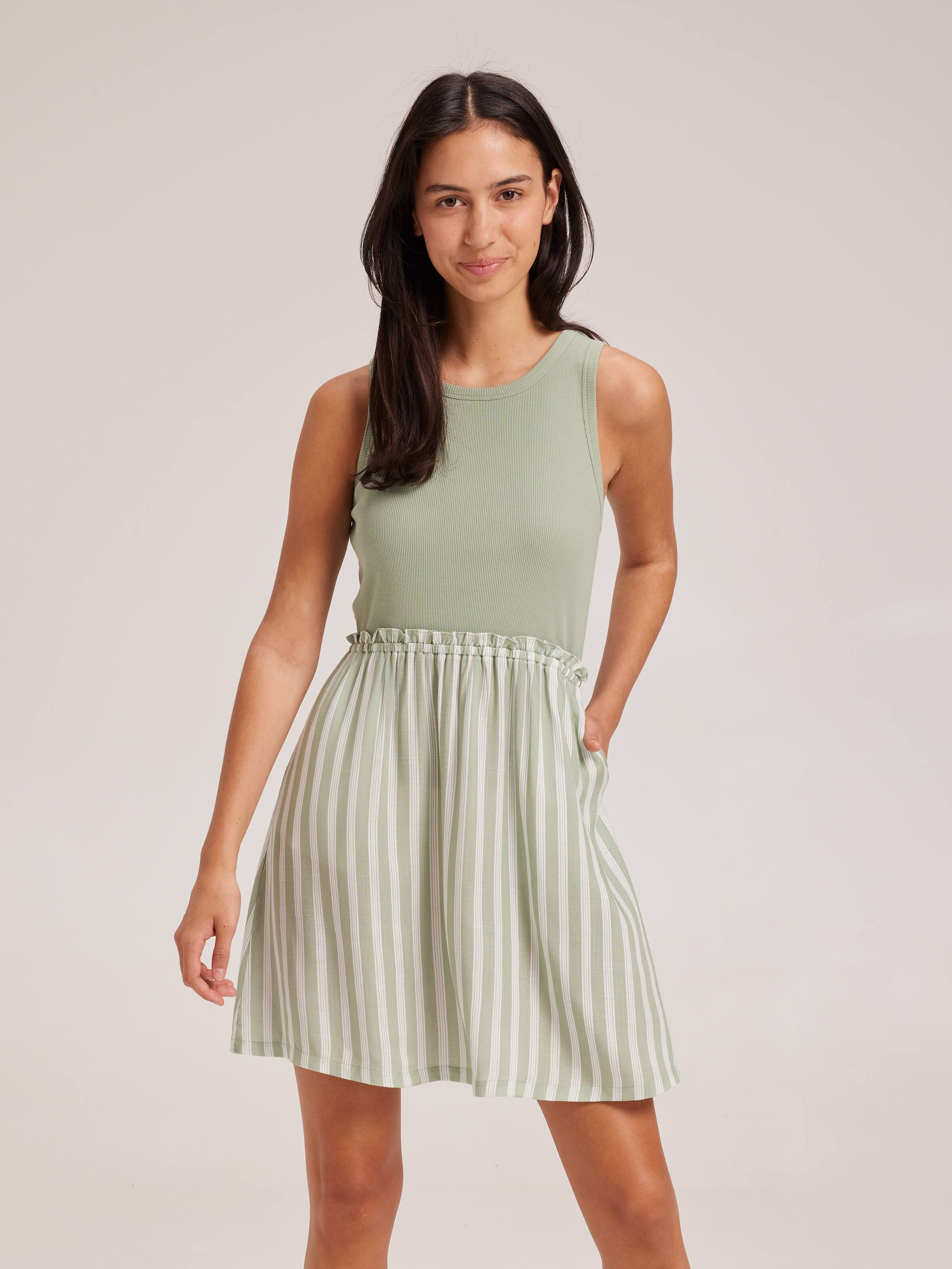 Girls Mia Woven Mix Dress