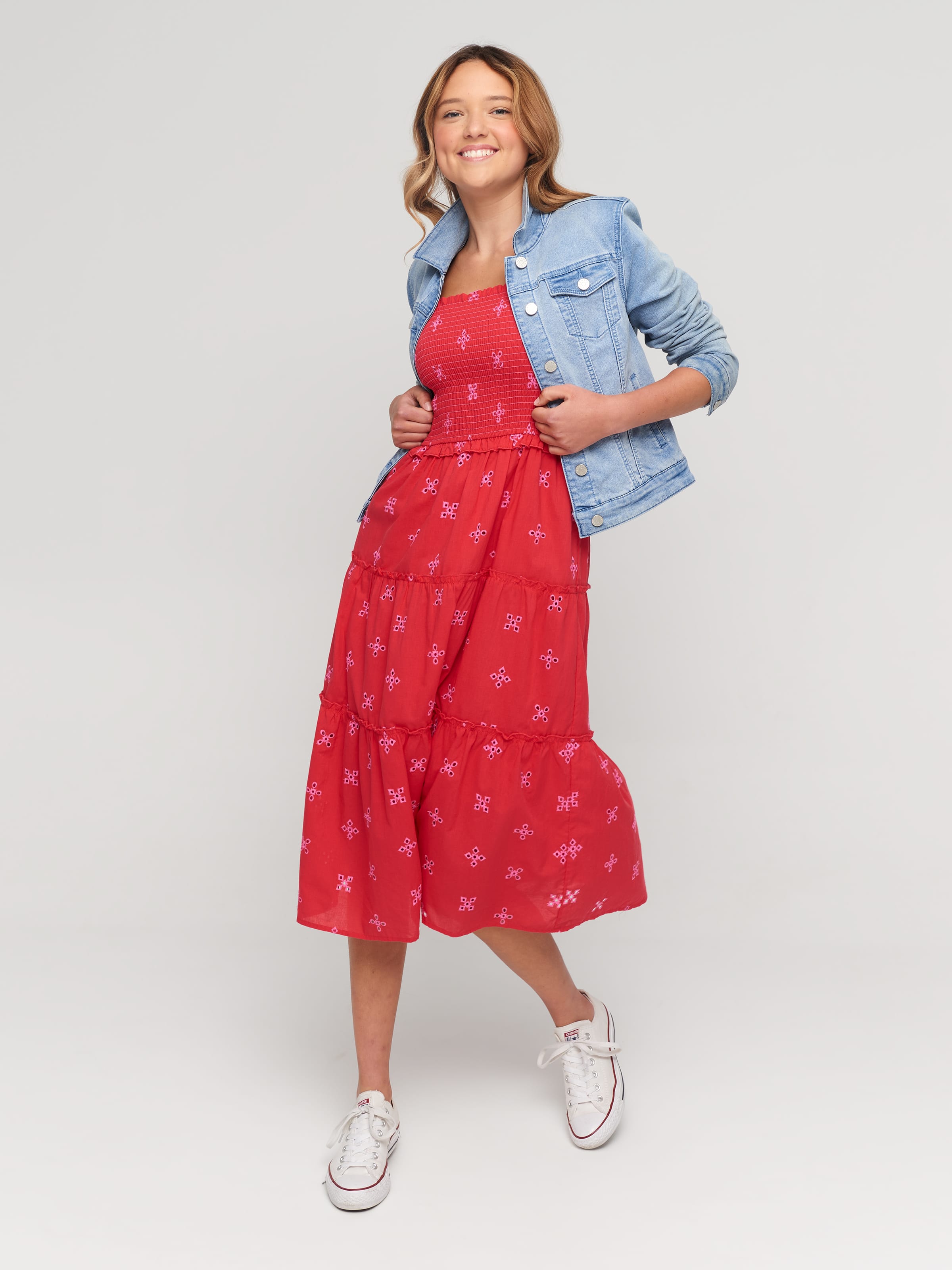 Girls Rose Maxi Dress