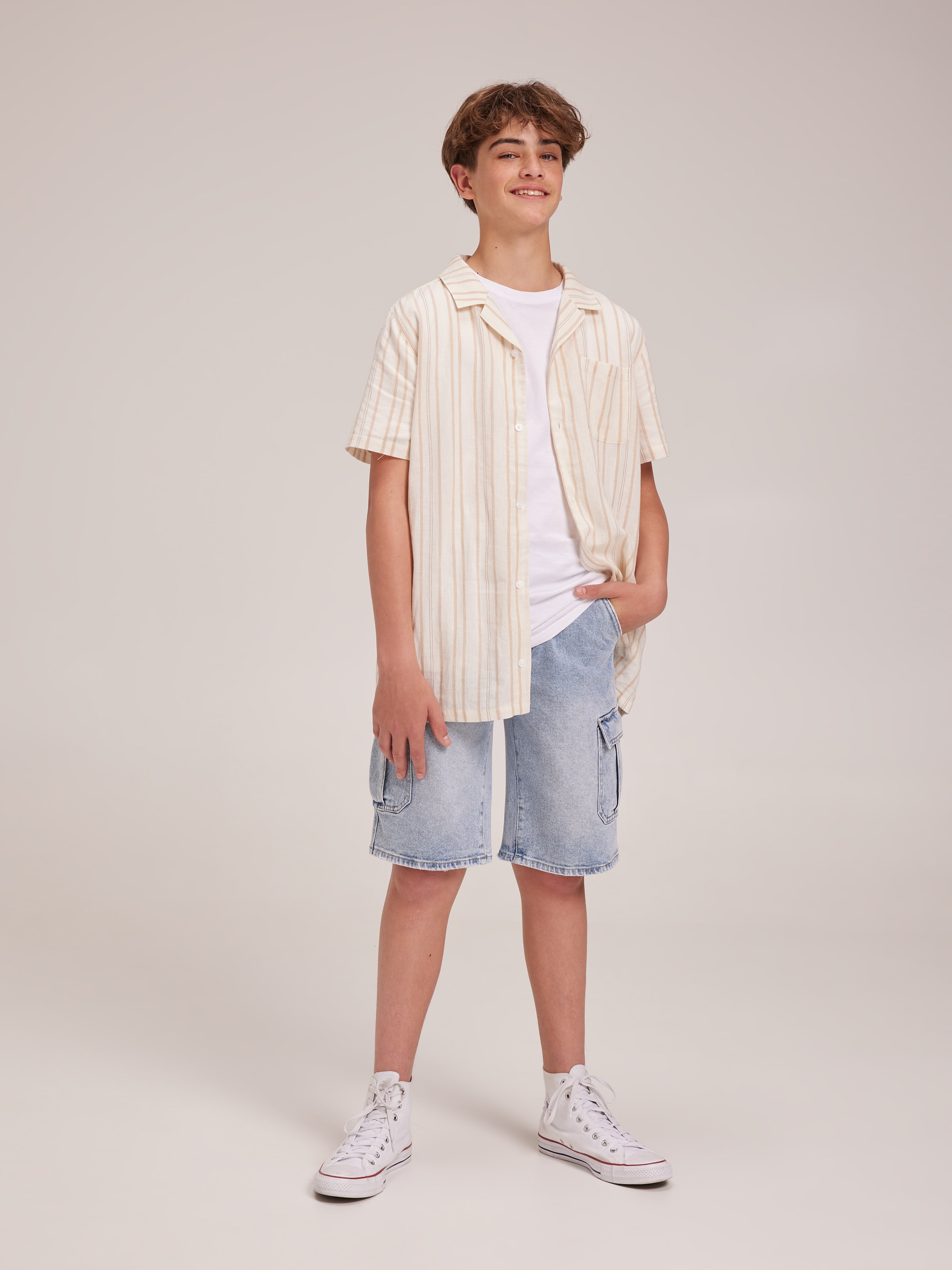 Boys Caleb Textured Shirt