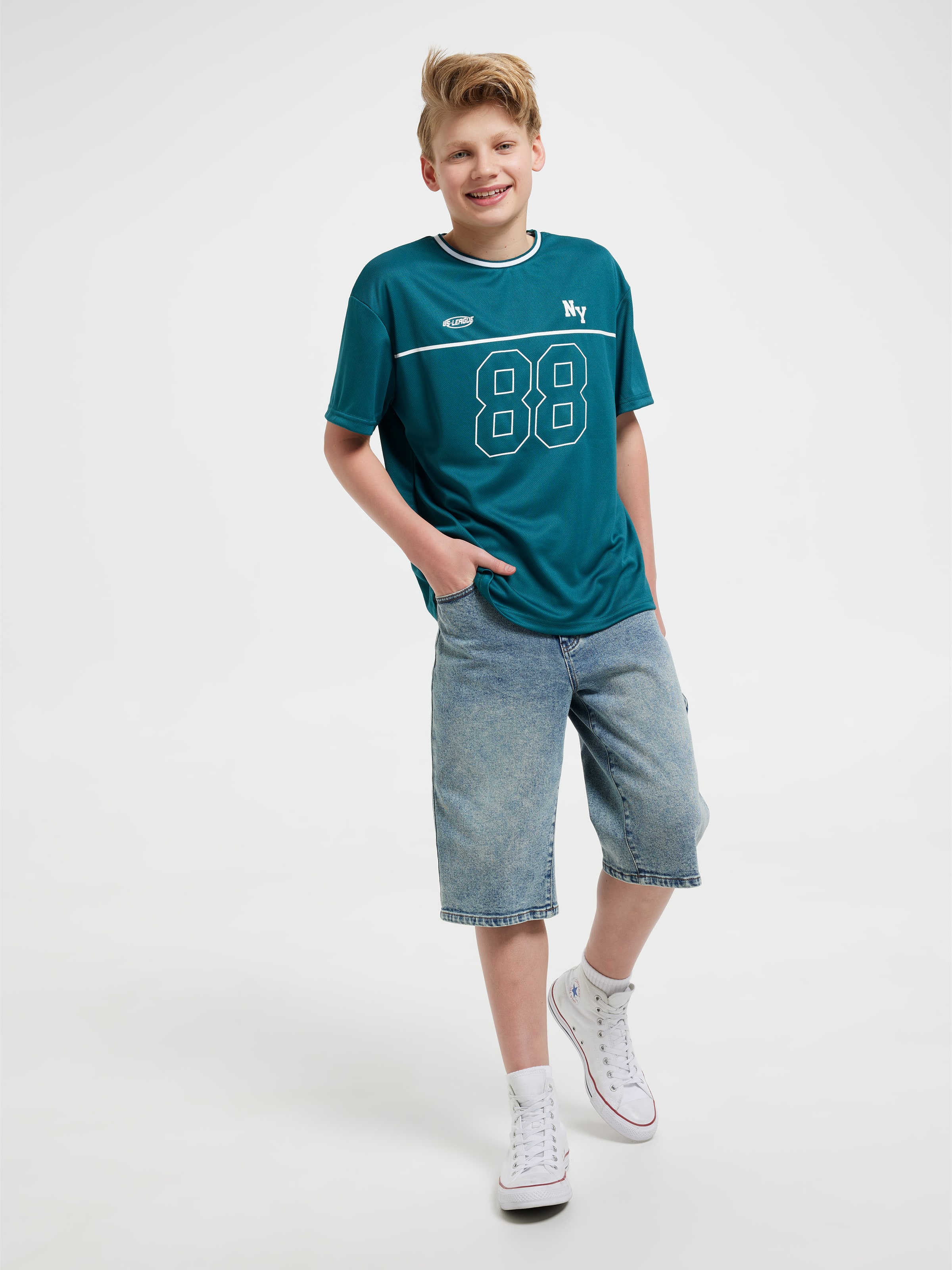 Boys Grid Iron Tee