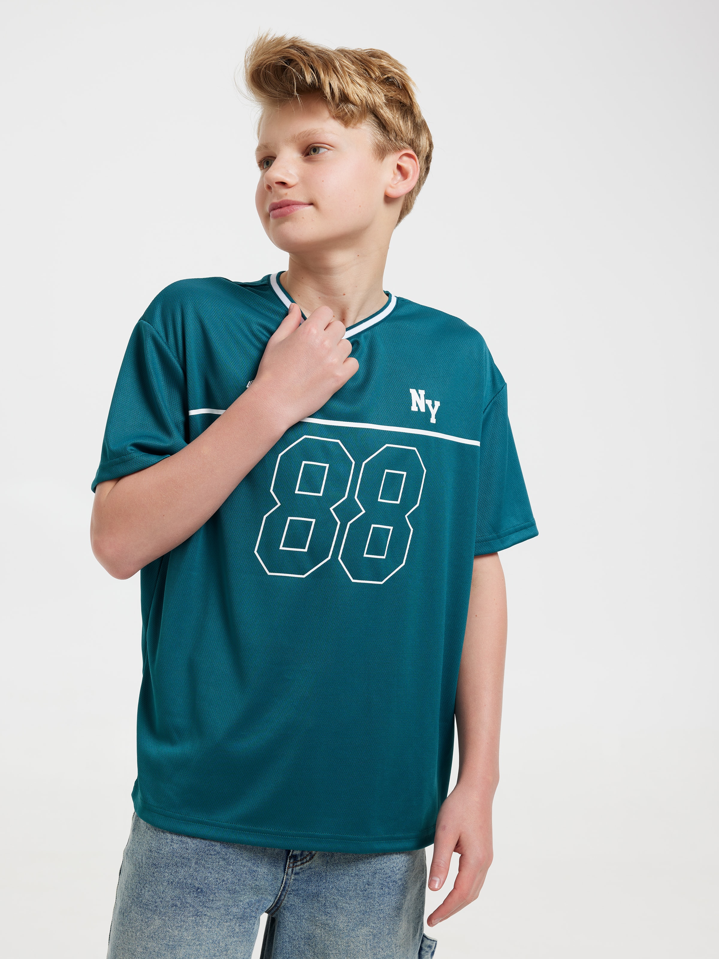 Boys Grid Iron Tee