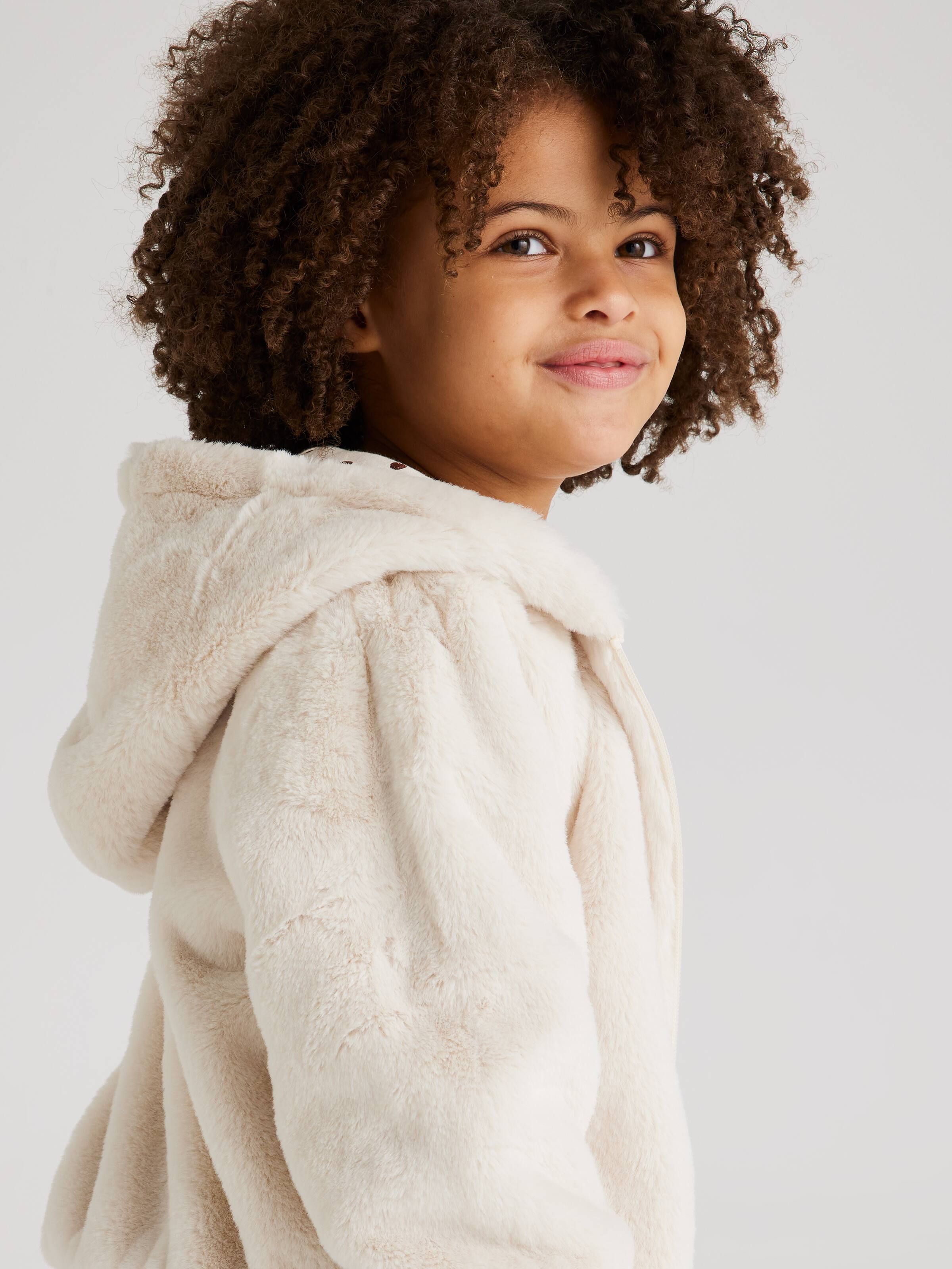 Junior Girls Rose Teddy Jacket