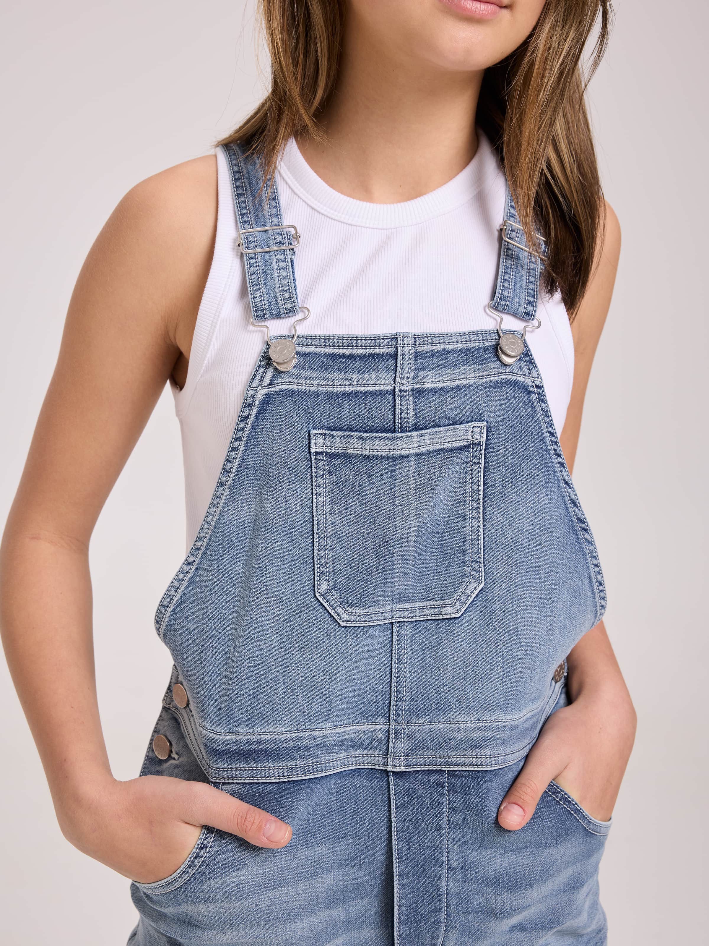 Girls Amaze Dungaree Short