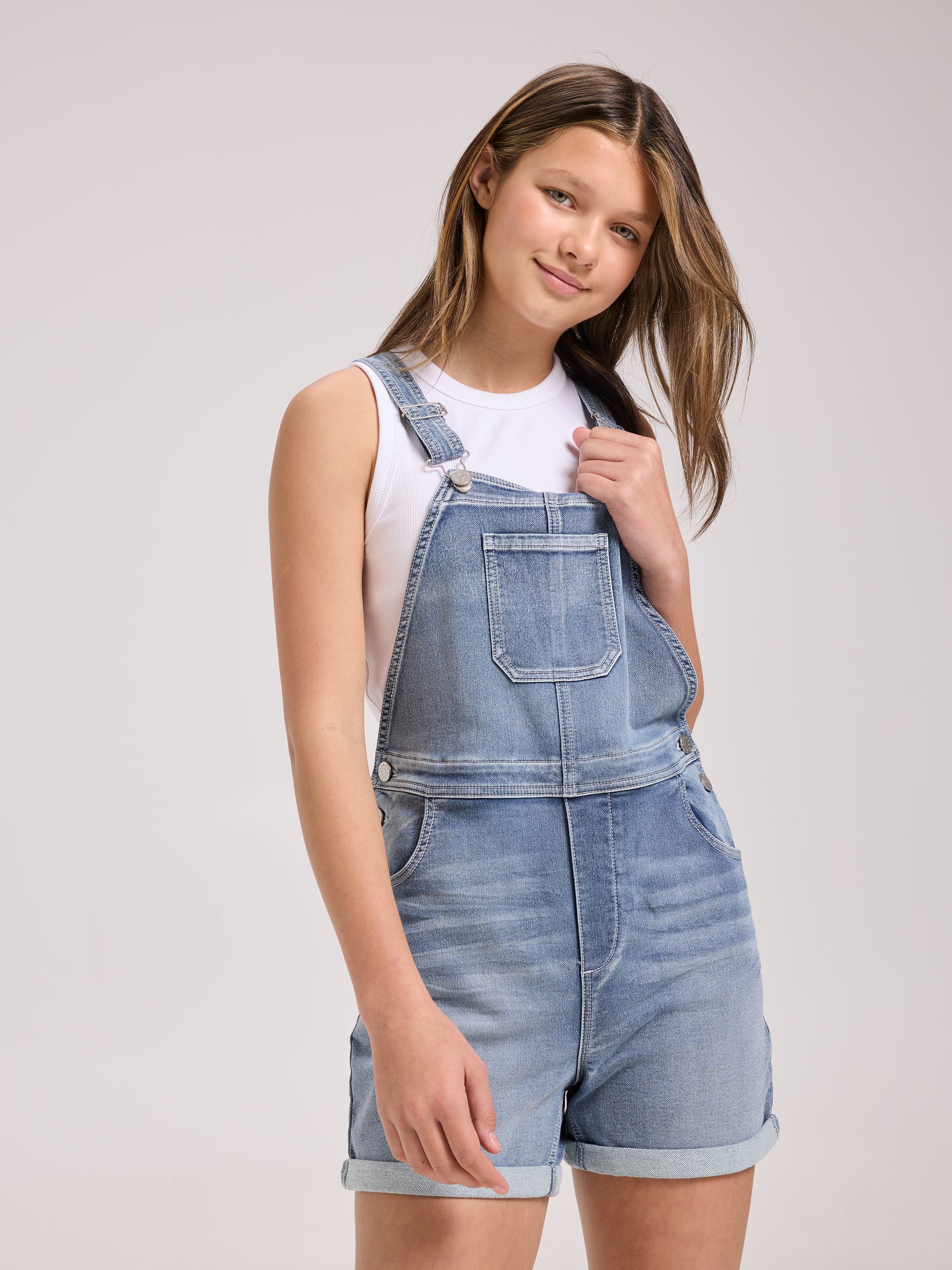 Girls Amaze Dungaree Short