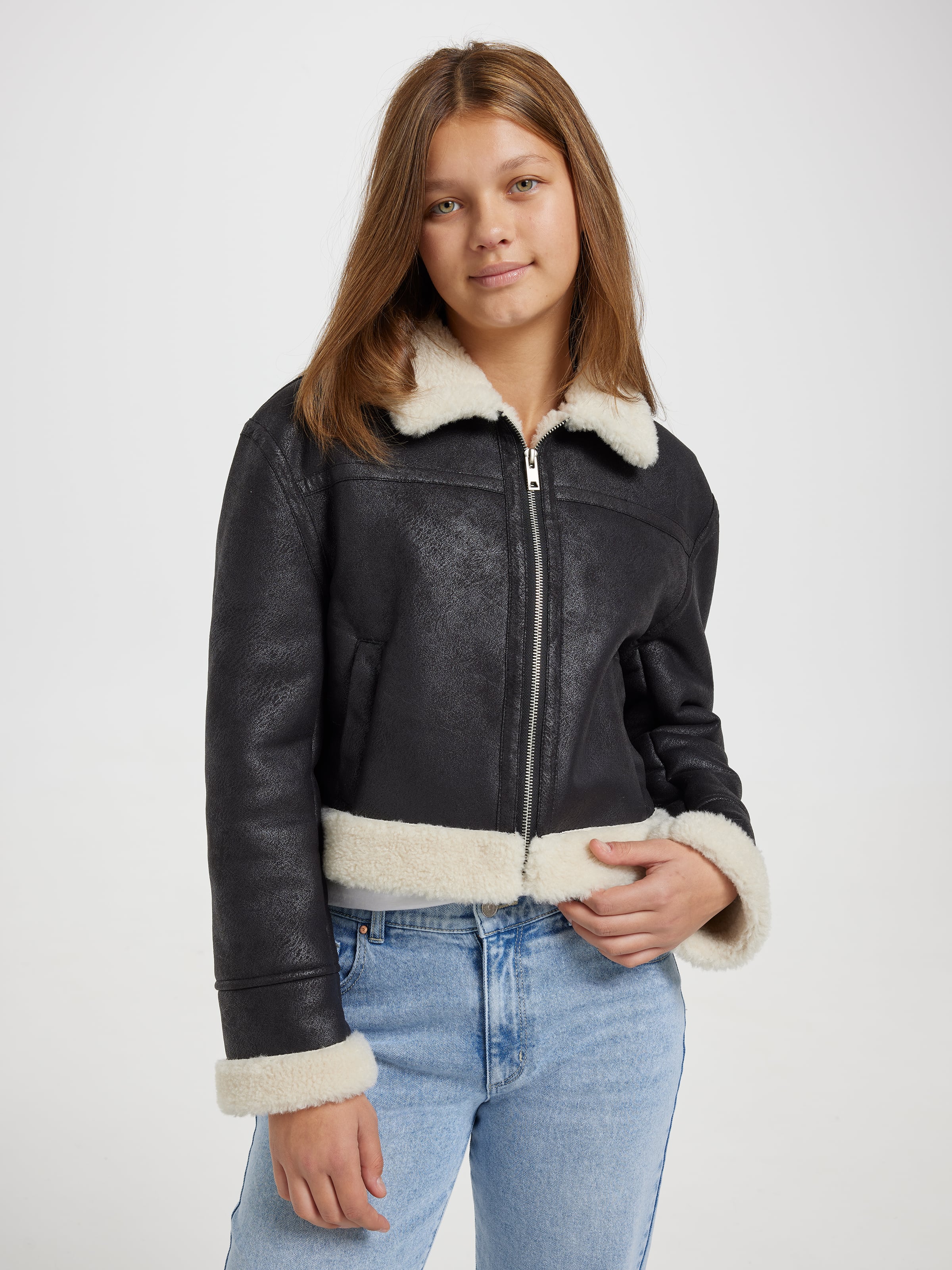 Girls Asha Aviator Jacket