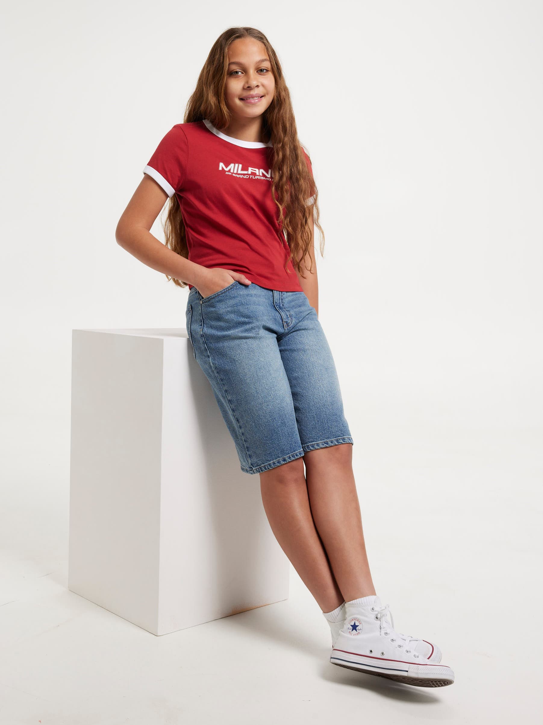 Girls Milano Soccer Tee