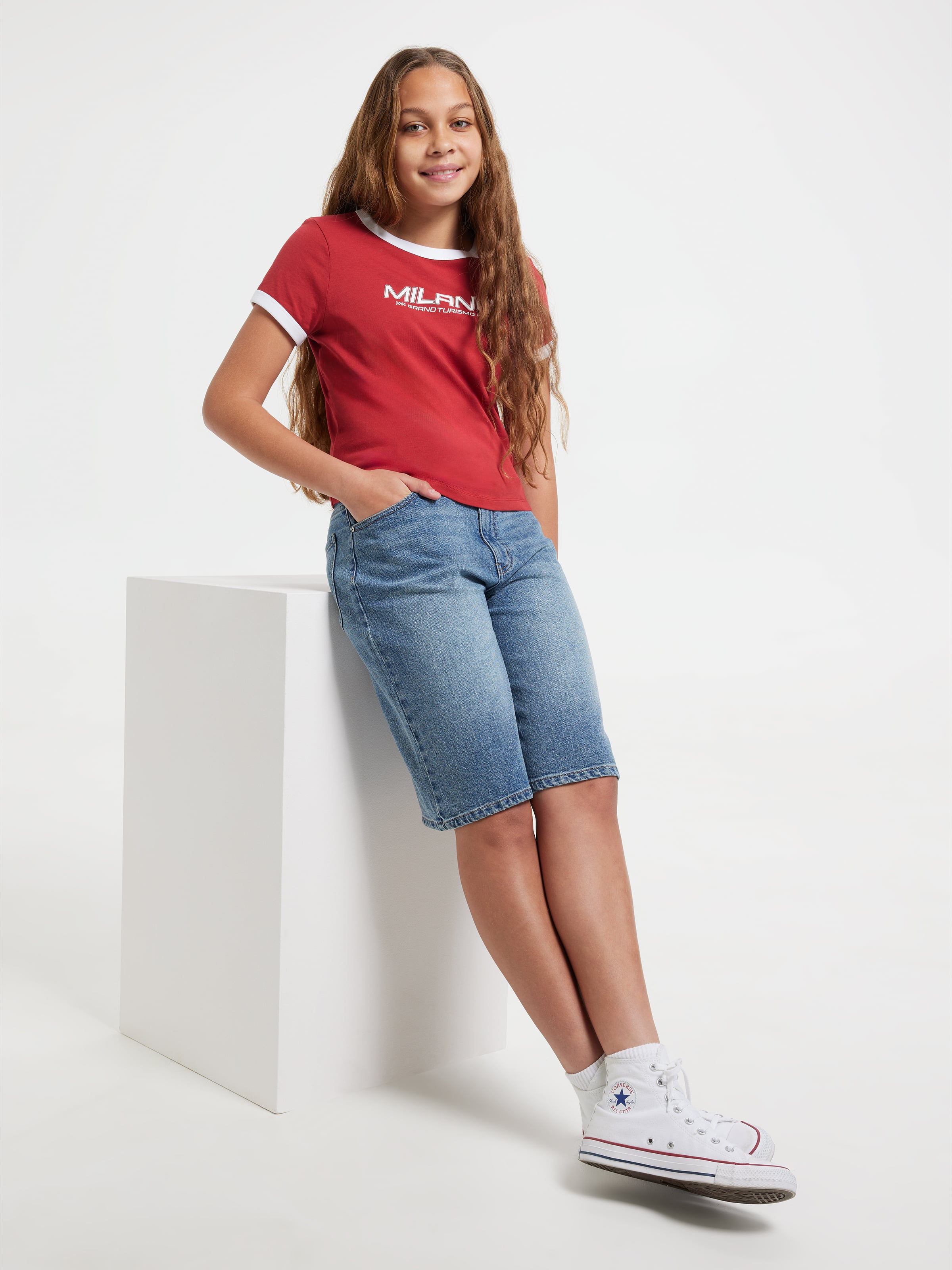 Girls Milano Soccer Tee