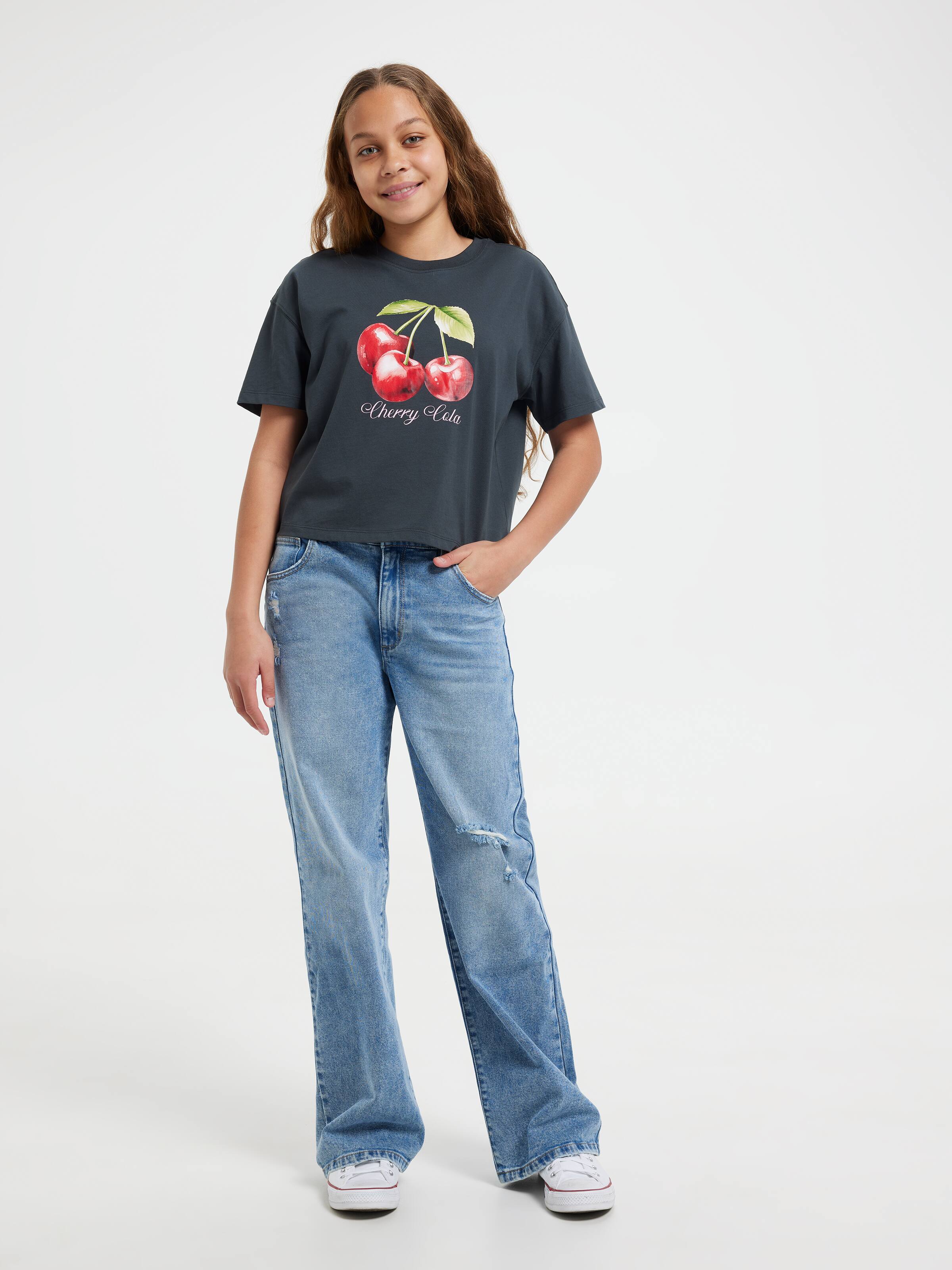 Girls Cherry Tee