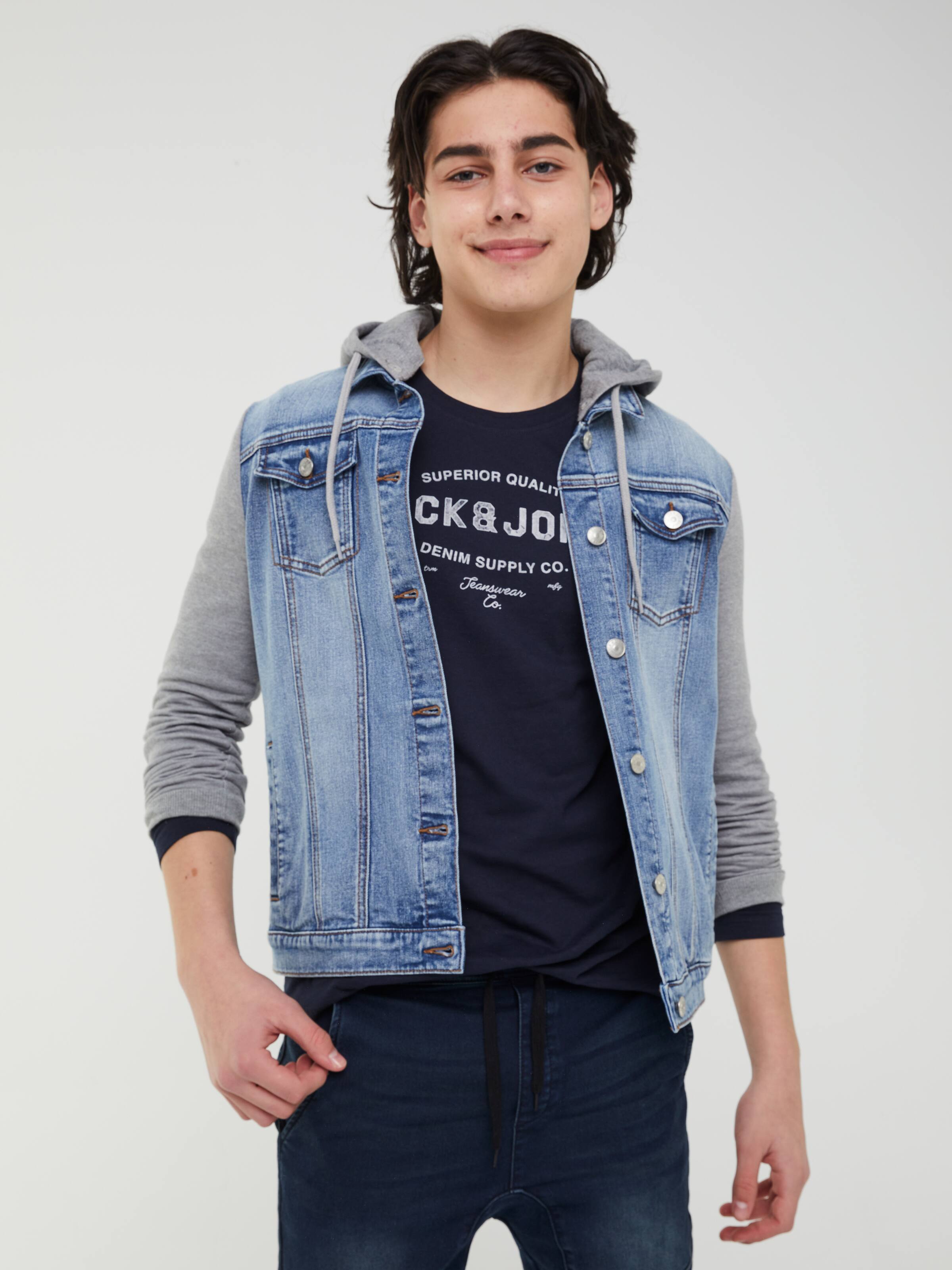 Boys Jeans Long Sleeve Tee